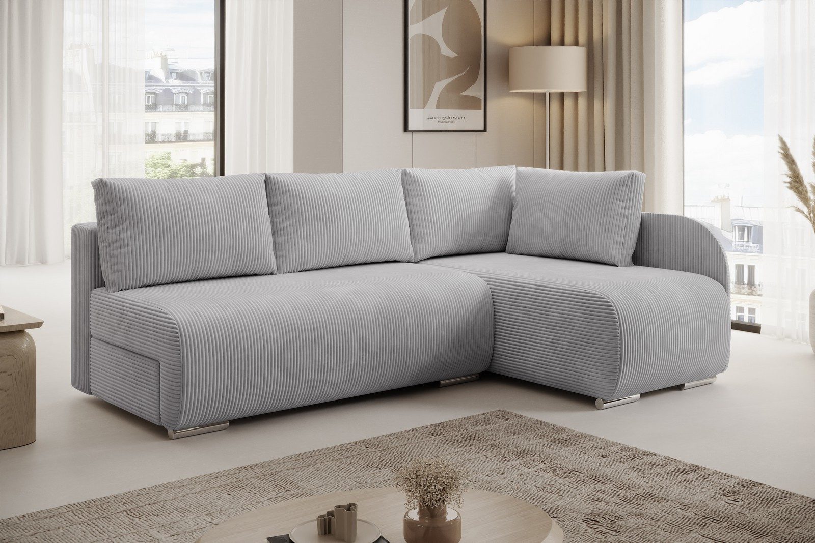 PROMETO Möbel Ecksofa Sofa mit Schlaffunktion, günstig online kaufen