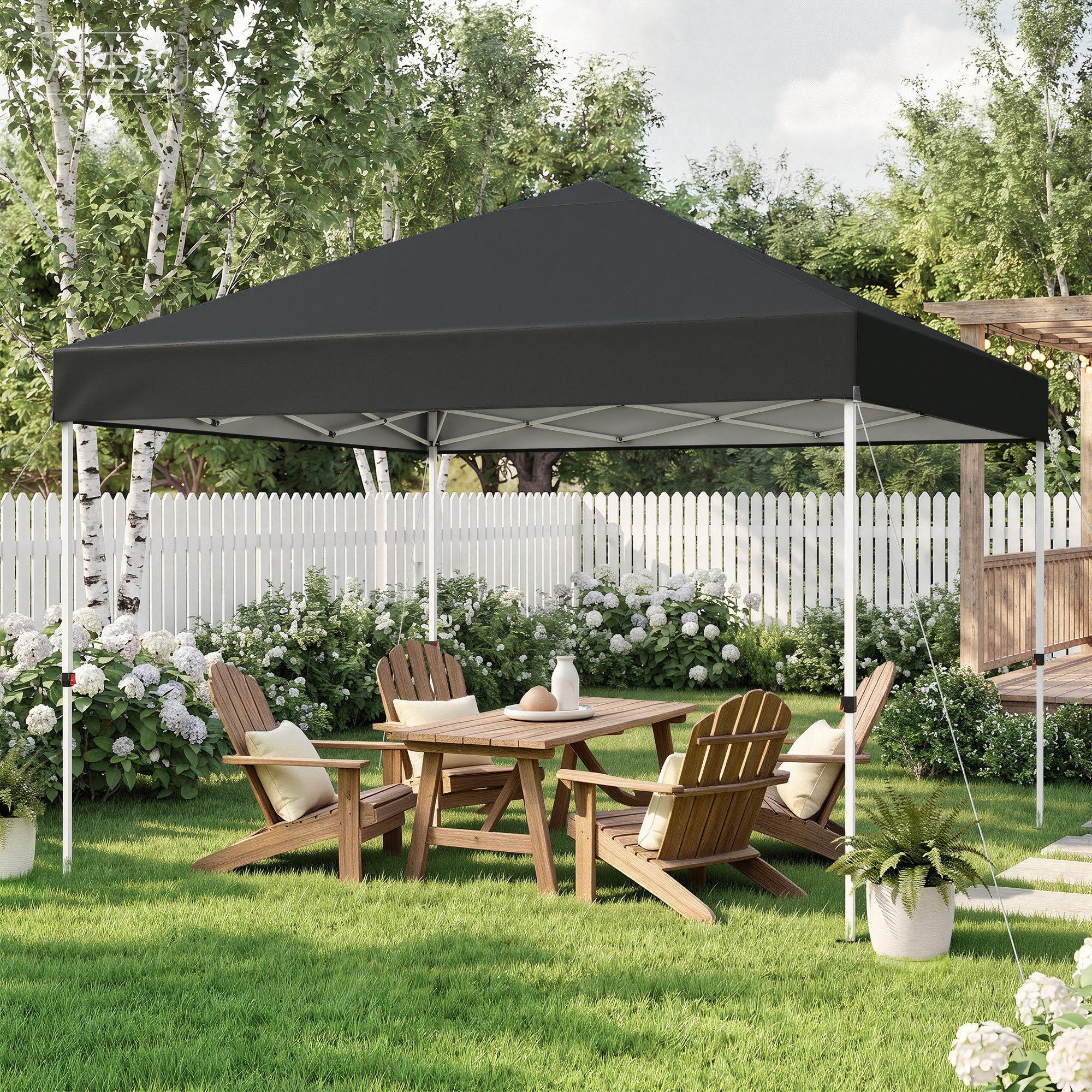 HawthyHome Faltpavillon Pop-Up 3x3m wasserdicht UV50+ stabil mit Tragetasche, Beige, Schneller Aufbau, Wasserdicht & UV50+​, Komplettes Set, 3 Höhenstufen