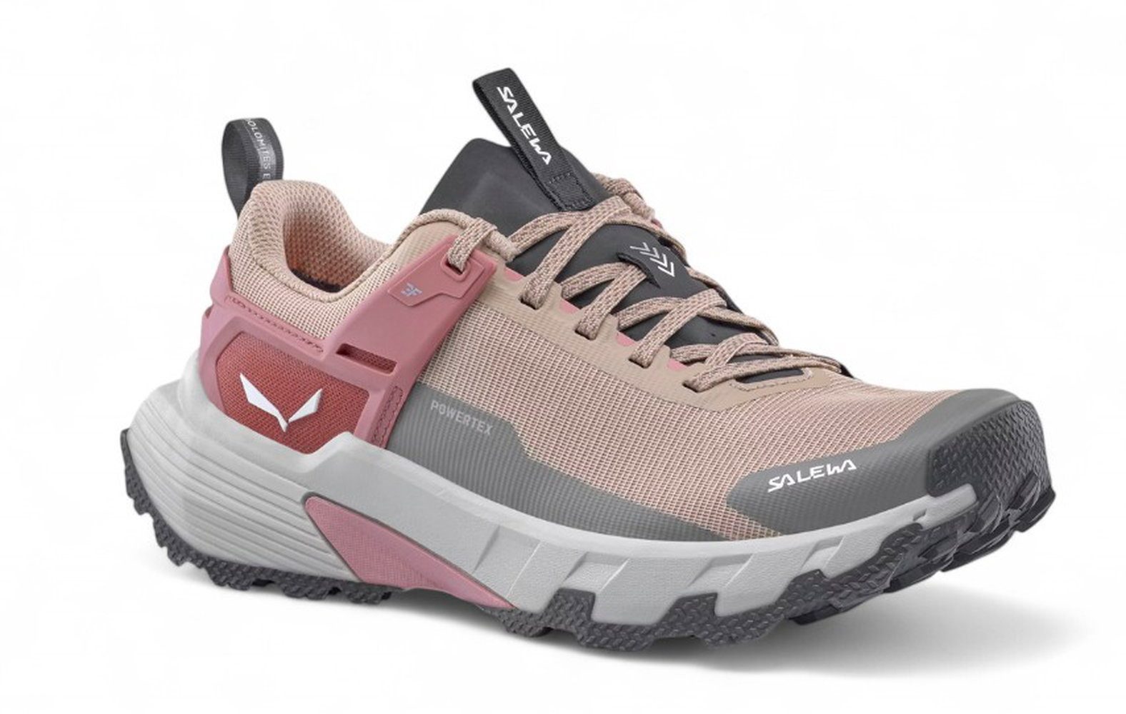 Salewa Pedroc 2 Powertex (Speed-Hiking, wasserdicht) beige/rosa/grau Damen Wanderschuh