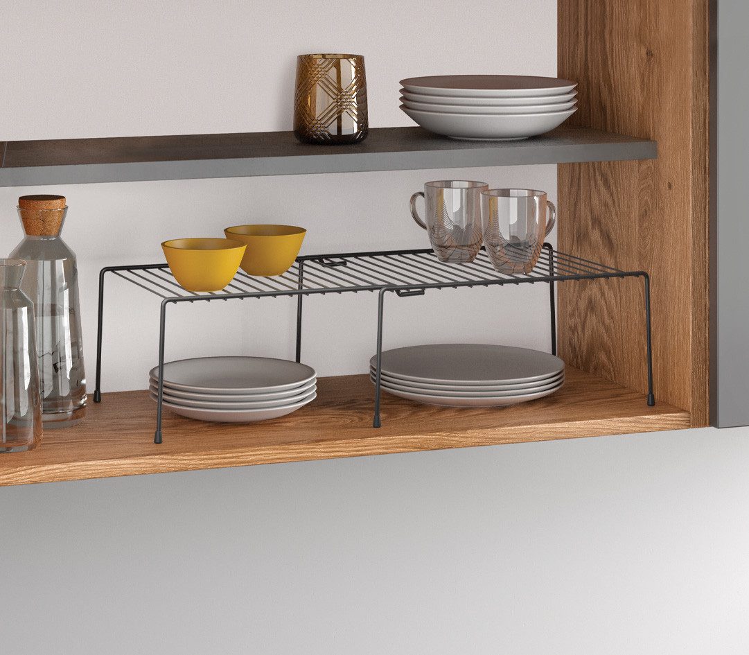 Metaltex Küchenregal Adapto, Schrankeinsatz, ausziehbar von 33 cm bis 57 cm günstig online kaufen