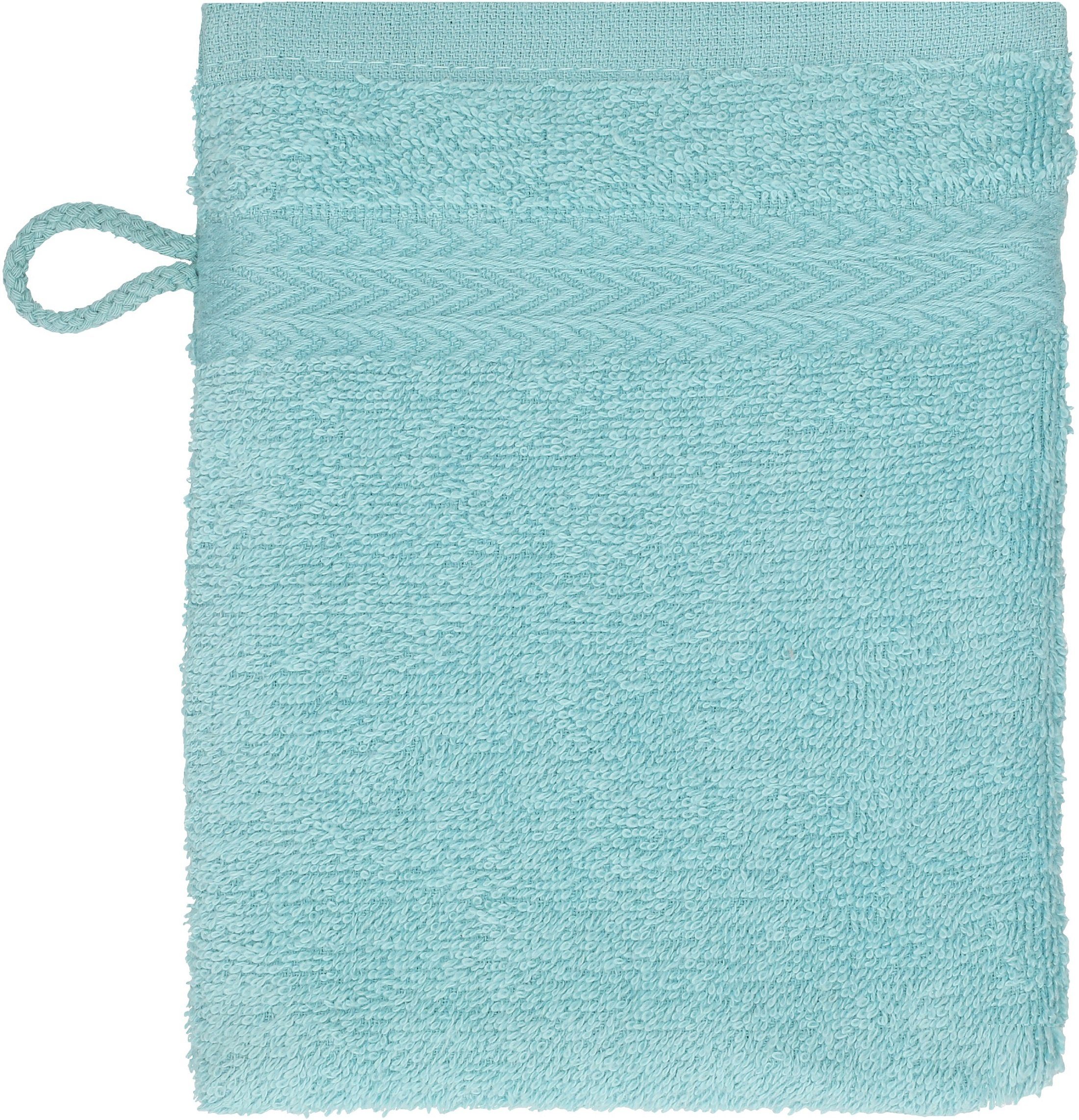 Waschhandschuhe Baumwolle Premium 10 - cm Ocean Stück 100% 16x21 tannengrün Waschhandschuh Betz Farbe Waschlappen Set