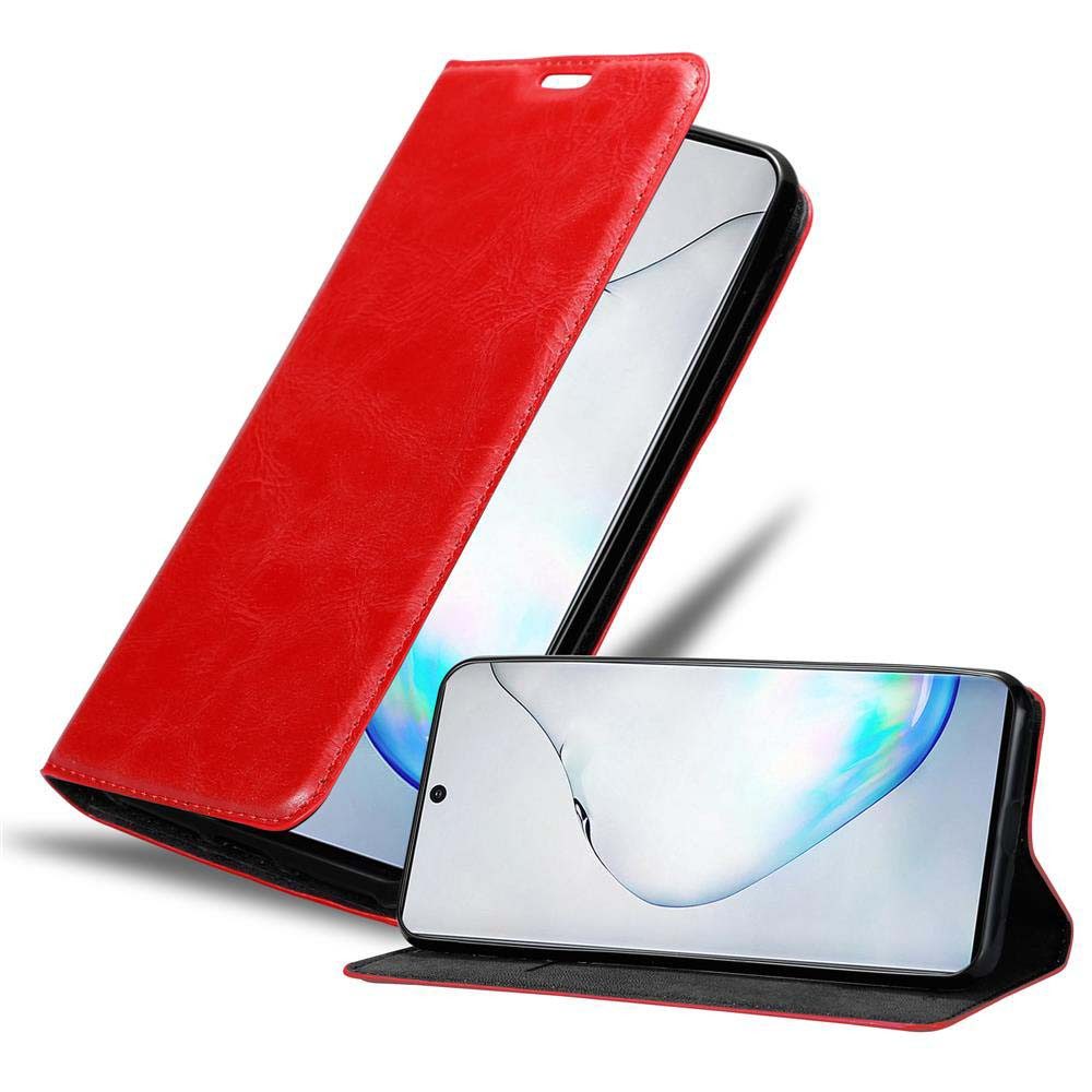 Cadorabo Handyhülle für Samsung Galaxy NOTE 10 Hülle Samsung Galaxy NOTE 10, Hülle Schutzhülle mit Standfunktion, Magnetverschluss und Kartenfach