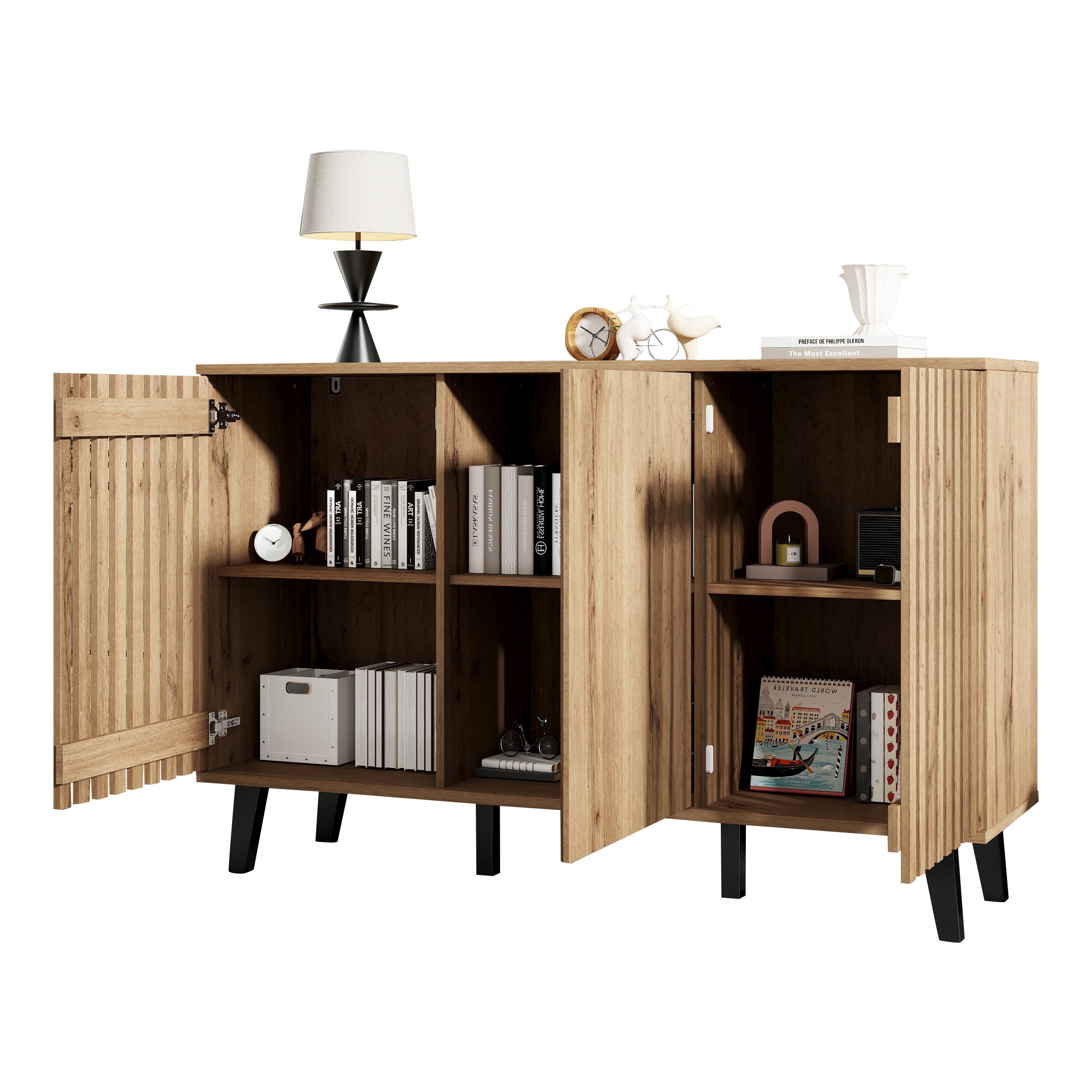 MODFU Sideboard stabile PVC-Beine (Kommode, Organisator, günstig online kaufen