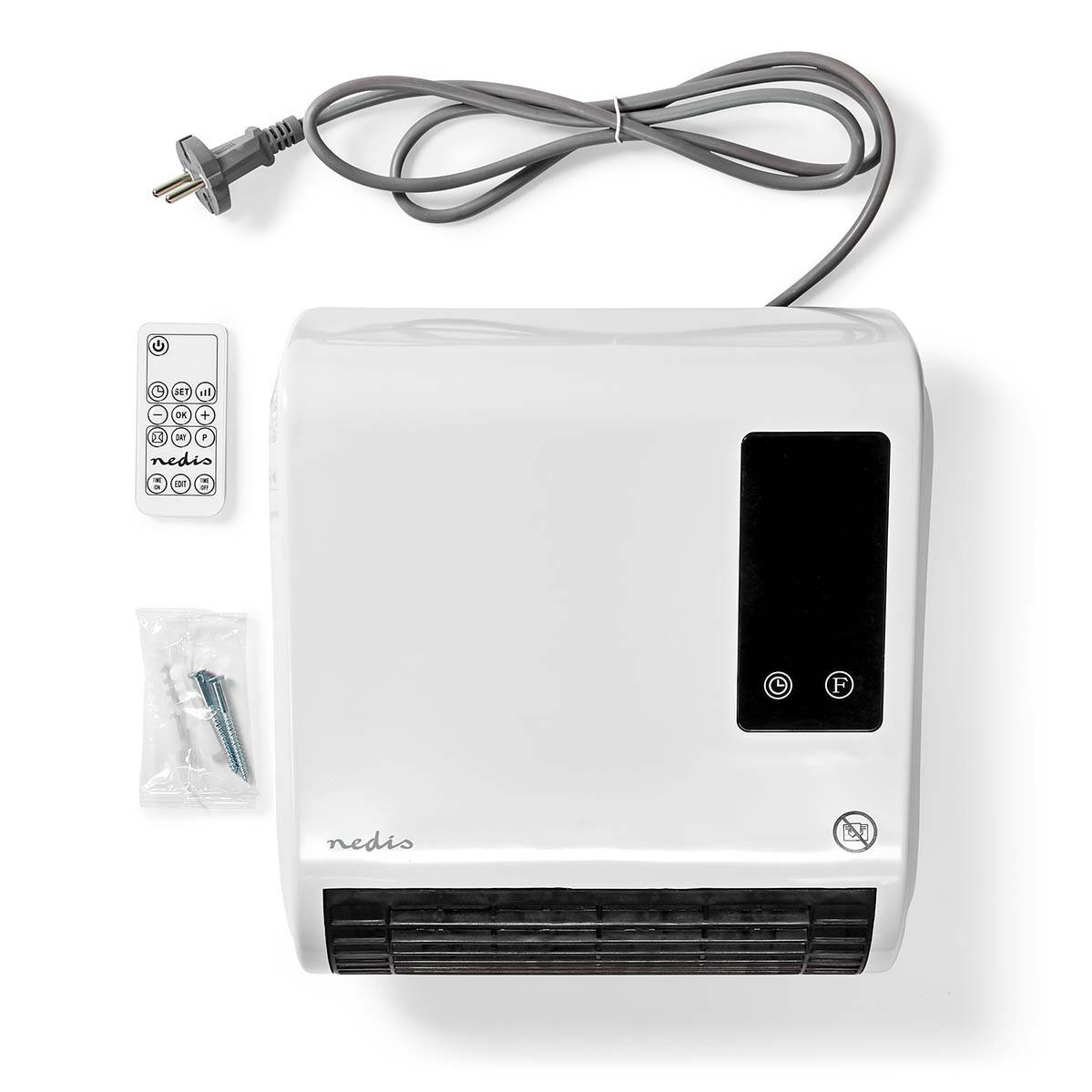 Nedis Badschnellheizer Badezimmer Badeschnellheizer Heizung 2000W Thermostat IP22 Wärmestufen – Bild 3 von 5