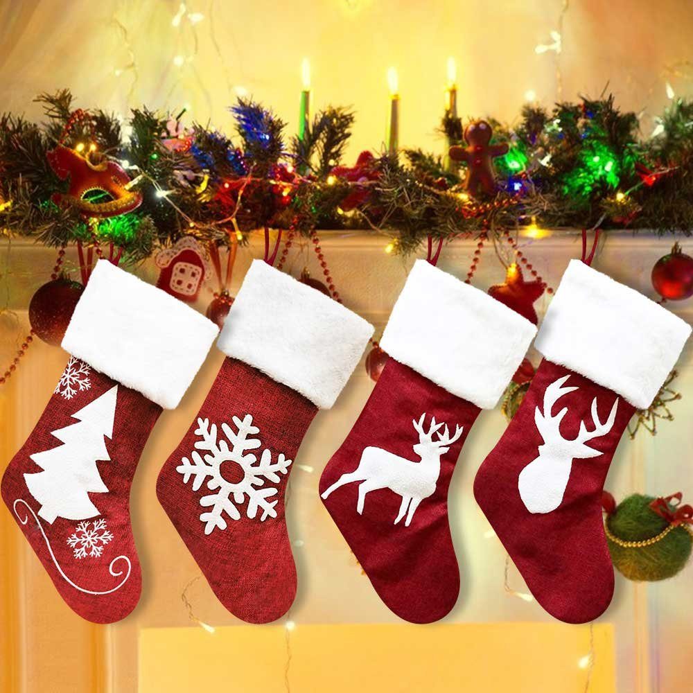 Rosnek Socken »Weihnachtsstrümpfe Socken, Elch Weihnachtsgeschenk Taschen,  Weihnachtsdekor« (Beutel, 1 x Weihnachtsstrumpf) online kaufen | OTTO
