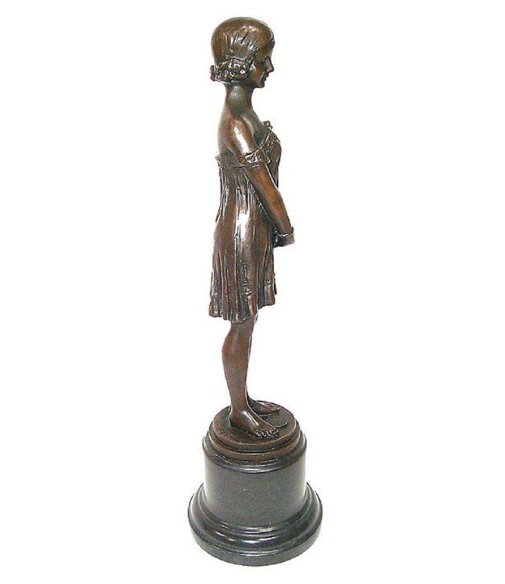 Figur, Die Unschuld, Dekoobjekt Bronze Unschuld" Linoows signiert Chiparus Skulptur "Die Bronzefigur Chiparus, Bronze