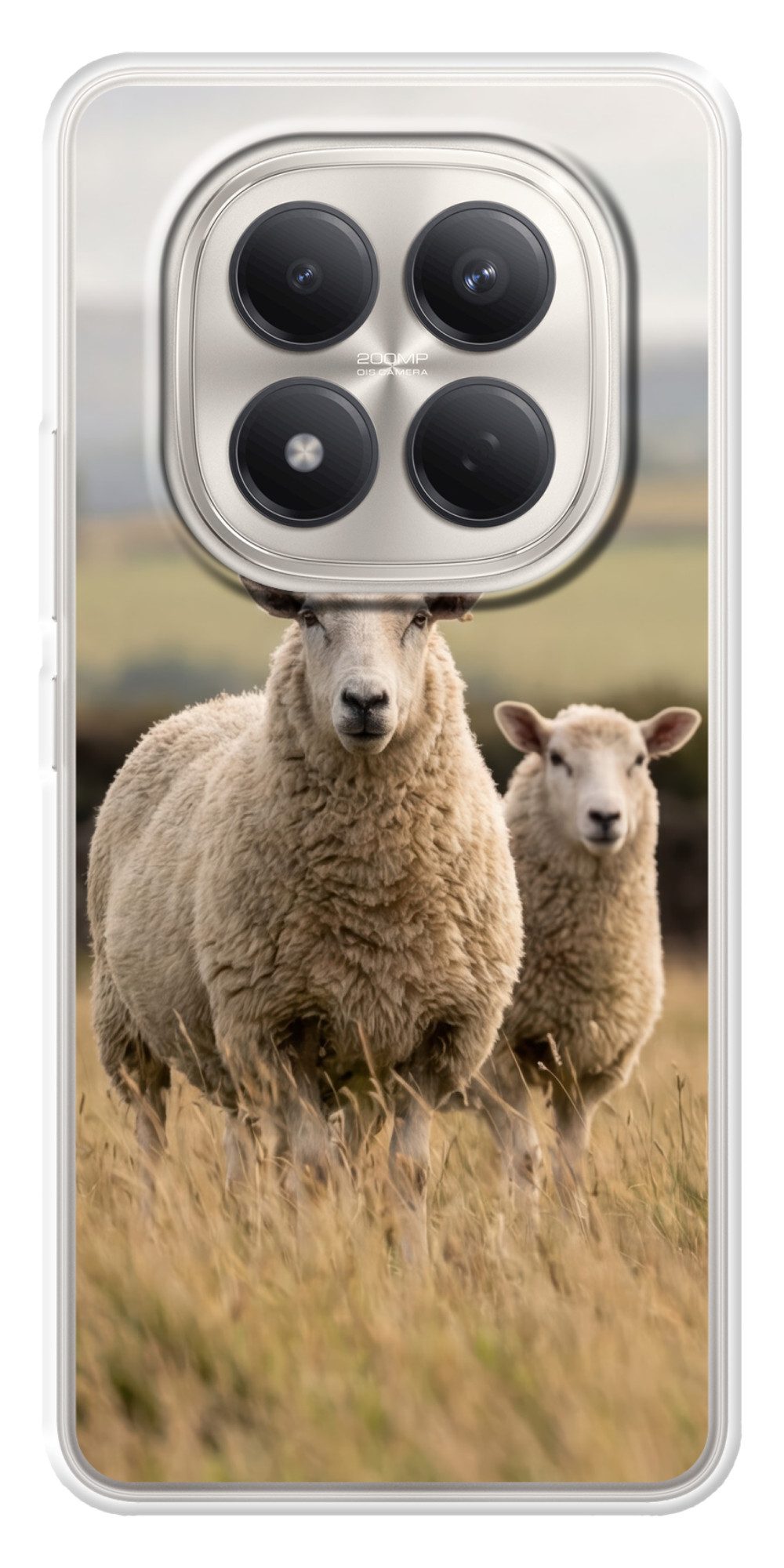 Handyhülle für Xiaomi Redmi Note 15 Pro 4G Schafe - Weidelandschaft - Hügel