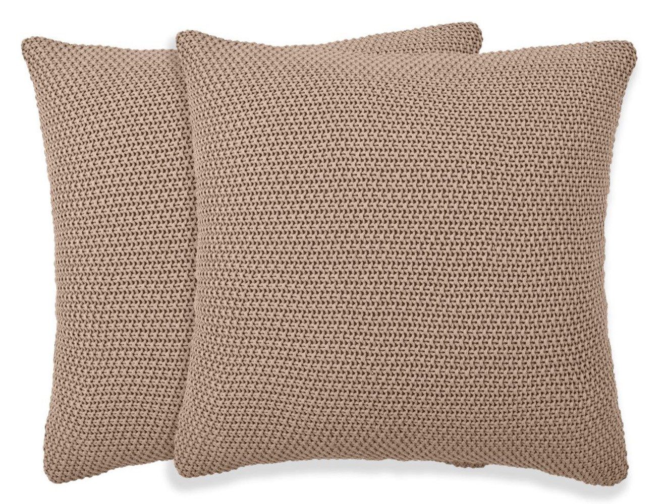 OTTO home Dekokissen Phelon, Vorderseite: Strickmuster, 100% Baumwolle, weich, uni