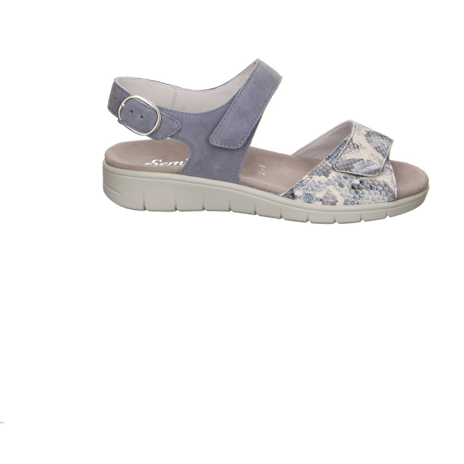 Semler Semler Viper/samt-chevro Velour Comfort Sandale blau Trekkingsandale