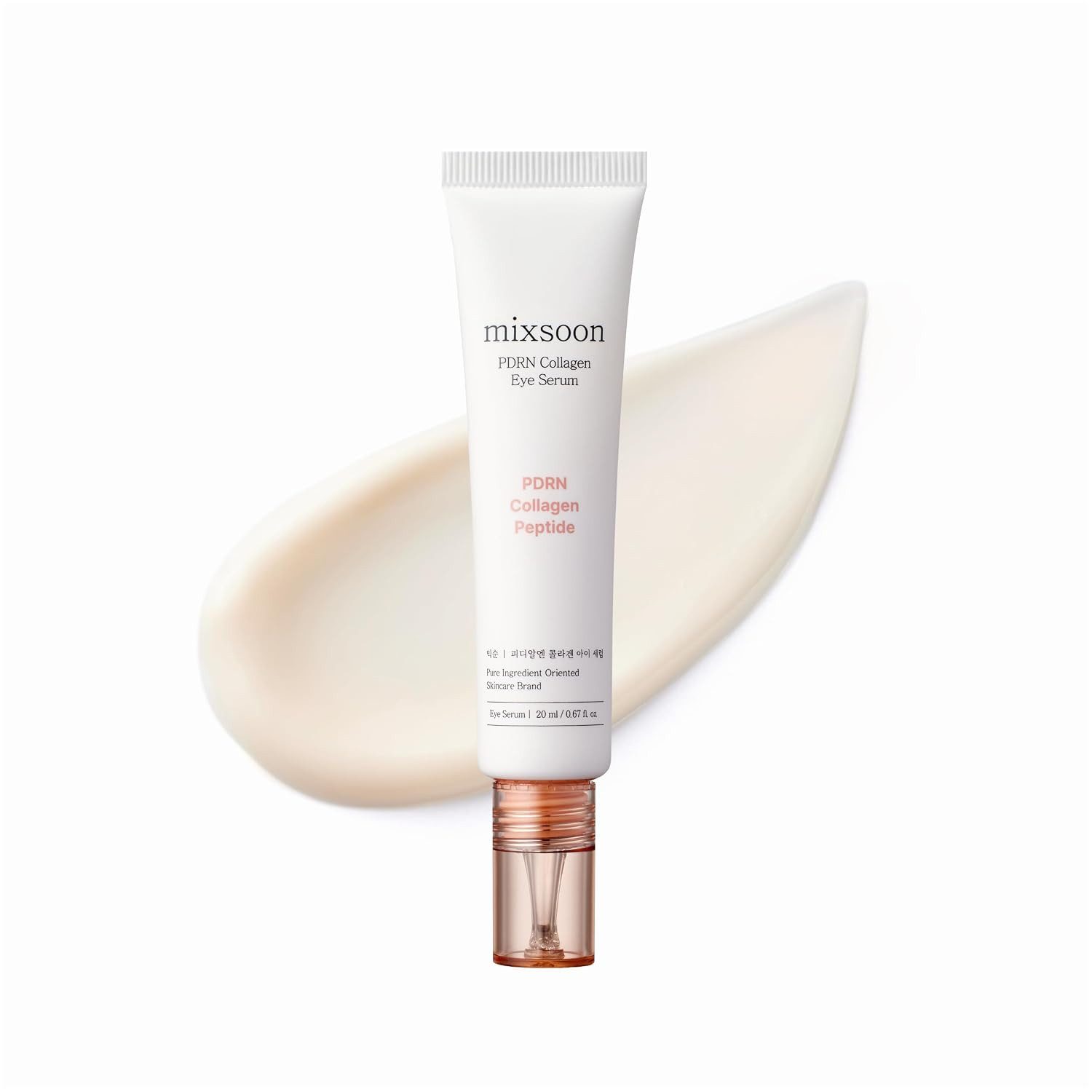 mixsoon Augenserum PDRN Collagen Eye Serum 20 ml, mit PDRN und Kollagen, gezielte Augenpflege