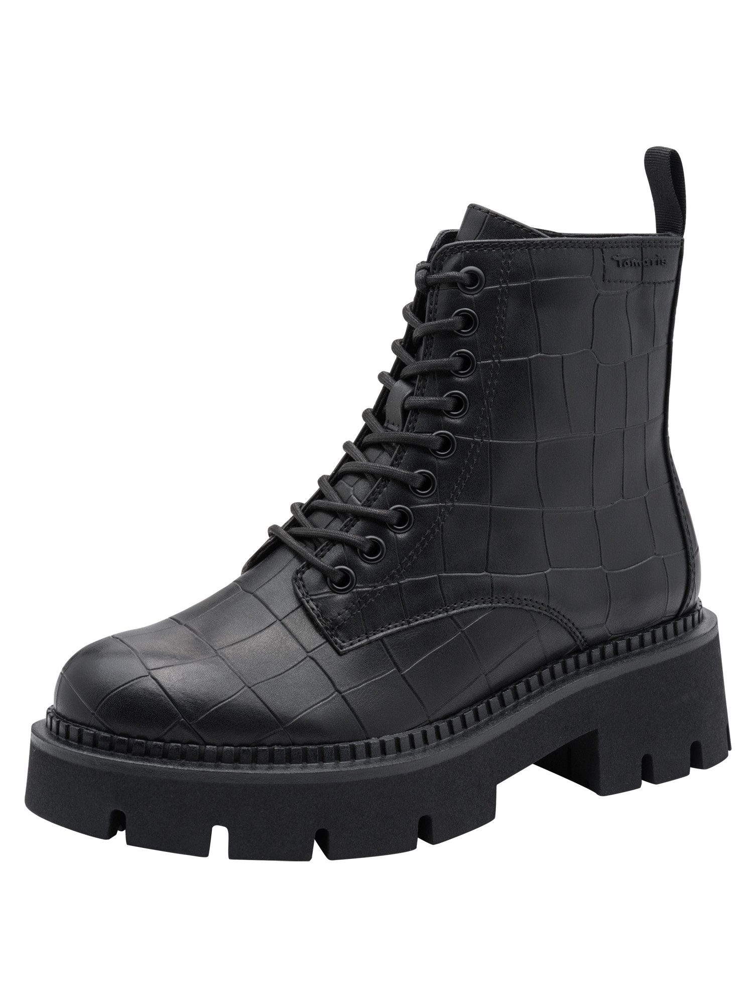 Tamaris TOUCH-IT mit Absatz kein Absatz 1-25254-47 Schnürstiefelette TOUCH-IT