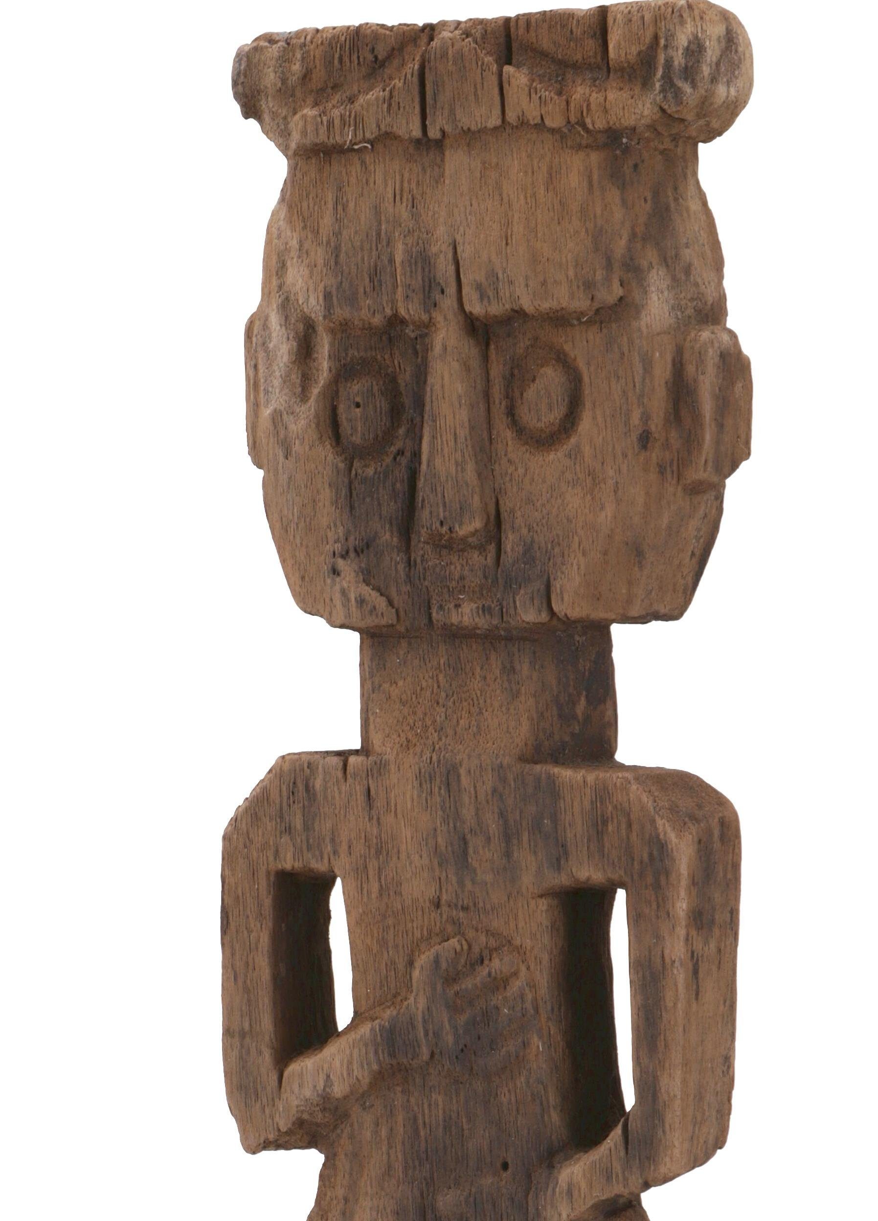 Guru-Shop Dekofigur im primitiv.. Holzfigur, Schnitzerei Skulptur