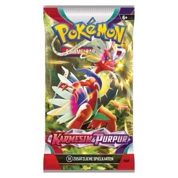 POKÉMON Sammelkarte Pokémon – Karmesin & Purpur - 36 x Boosterpackung im original Display, deutsche Sprachausgabe