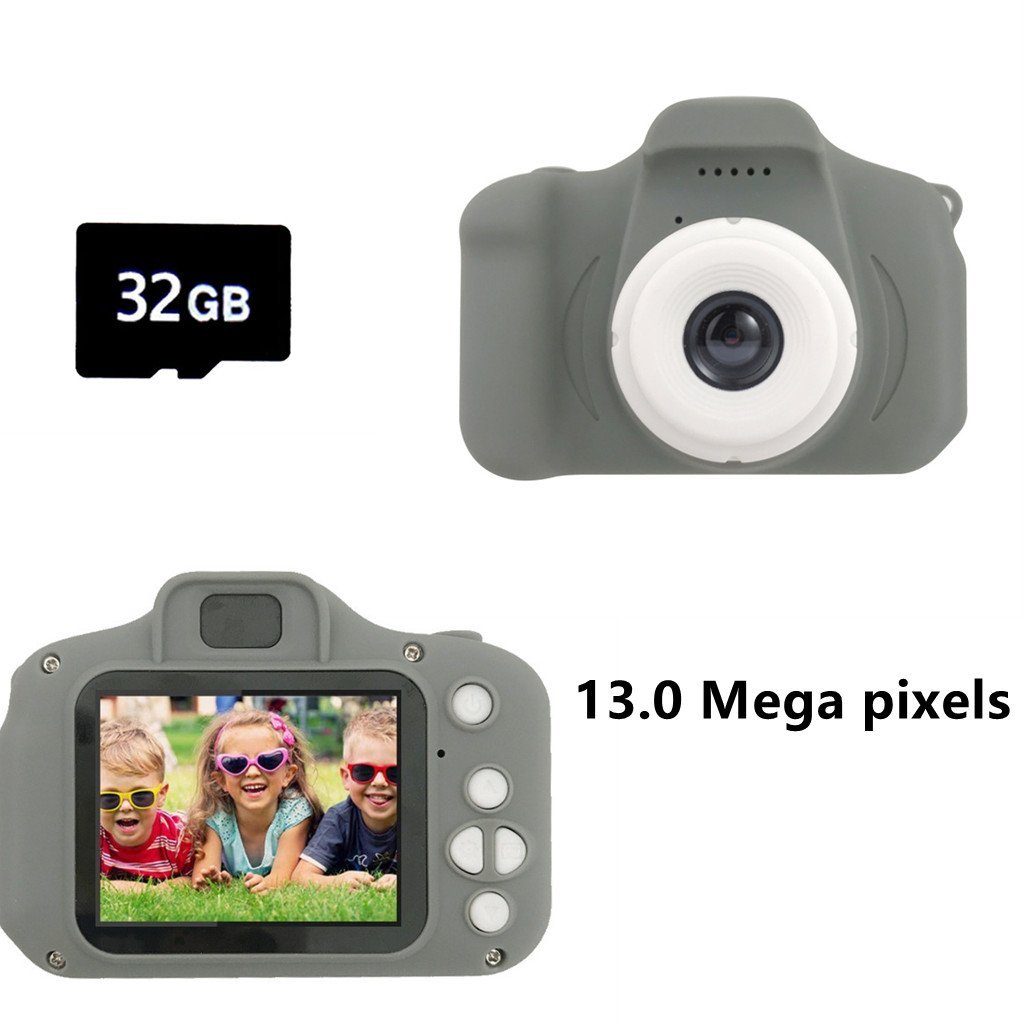 autolock Kinderkamera,HD-Digitalvideokameras(mit 32 GB SD-Karte) Kinderkamera (13.2 MP, WLAN (Wi-Fi), Geburtstagsgeschenke für Jungen im Alter von 3-9 Jahren)