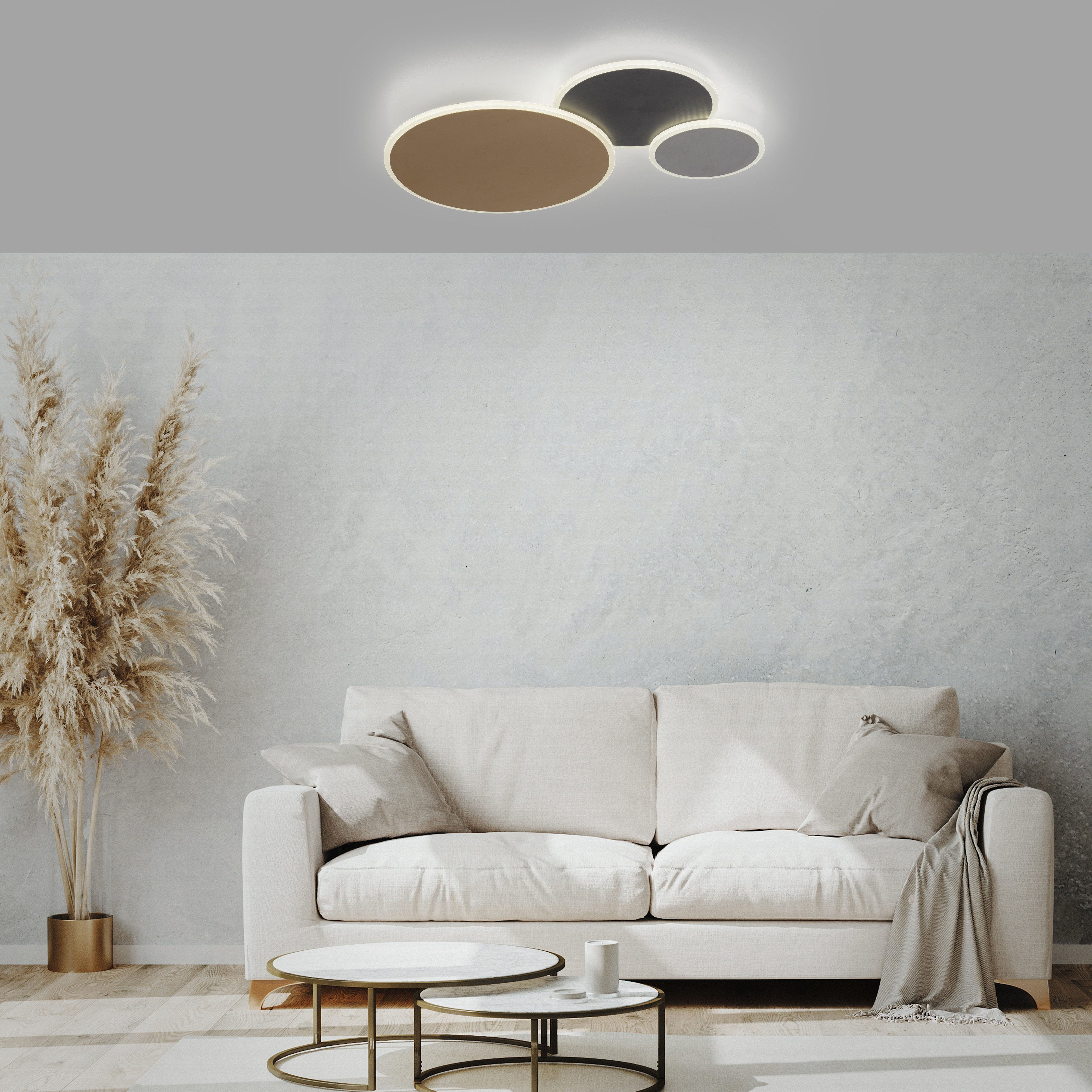 Neuhaus Q SMART HOME LIGHTS LED Wandleuchte Q-PIATO, Smart Home, LED fest integriert, warmweiß - kaltweiß
