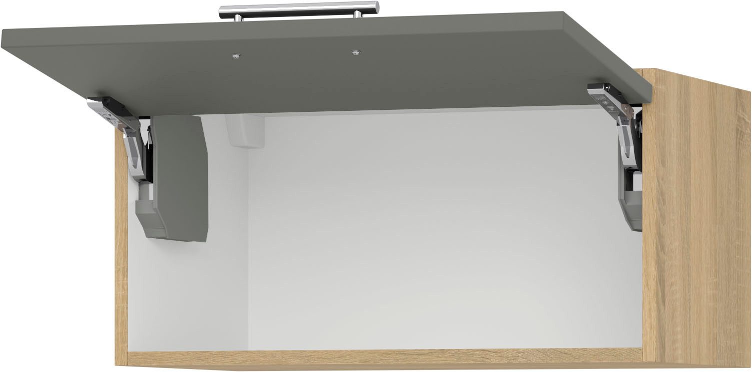 KOCHSTATION Hängeschrank "KS-Scafa" in mehreren Breiten, Höhe 30 cm, mit Klappe