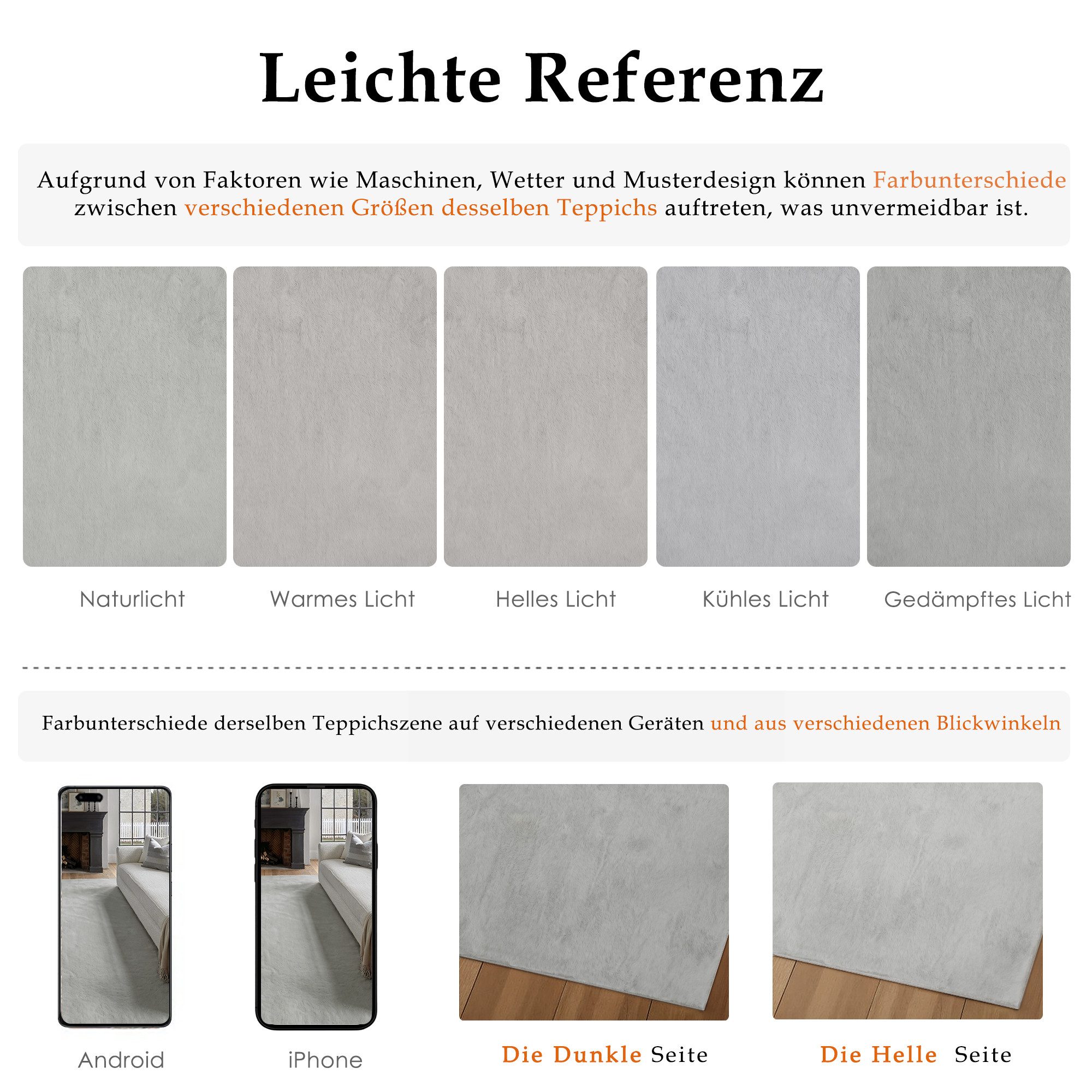 PURECOZY Teppich Kurzflor im Scandi-Look – weich, kuschelig, waschbar und pflegeleicht, rechteckig, Höhe: 5 mm, geeignet für verschiedene Innenräume, 60 x 180 c – Bild 5 von 5