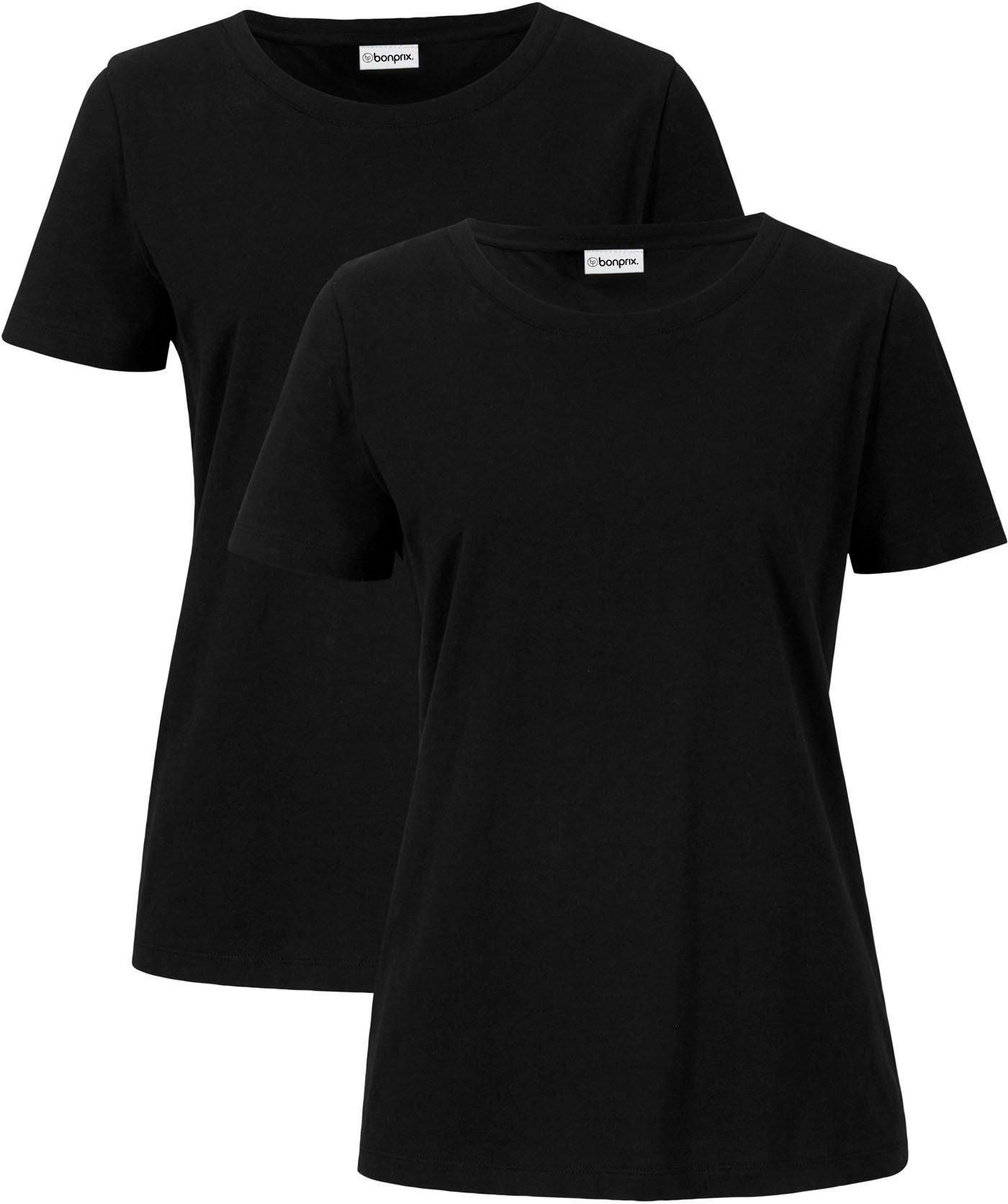 bonprix T-Shirt (Packung, 2-tlg) lockere Passform, Kurzarm, Rundhalsausschn günstig online kaufen