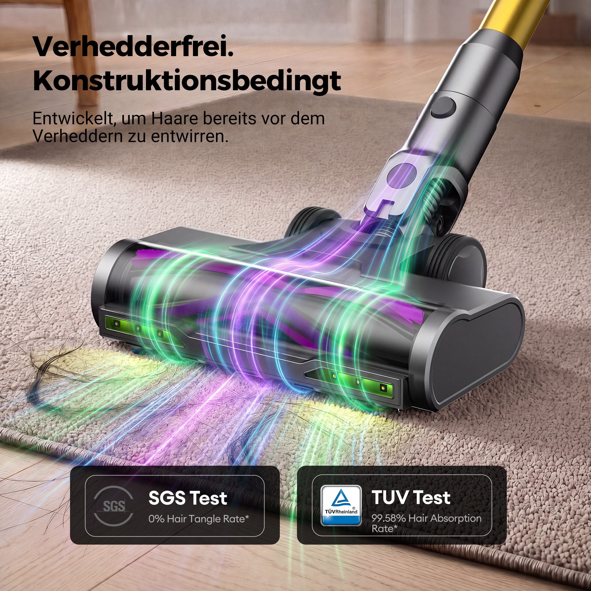Ultenic Akku-Stielstaubsauger Hand Staubsauger,90000Pa/1.6L/70min,Saug&Wisch all in 1, 650 W, beutellos, Mit LED Display,3 Saugstufen,Akkusauger,Für Böden,Teppich,Tierhaare