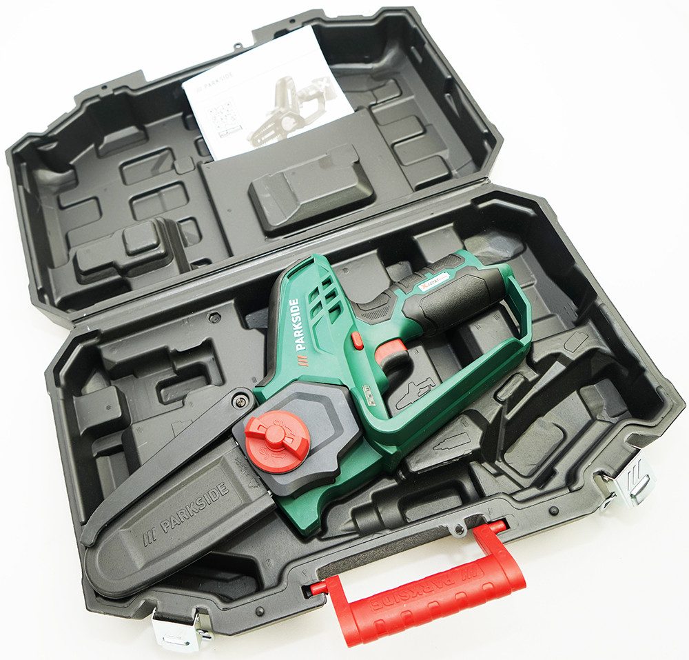 Parkside Akku-Kettensäge (Mini) 12V Akku Gehölzschneider Astsäge PGHSA 12 C3, ohne Akku, Lieferung erfolgt ohne Akku und Ladegerät