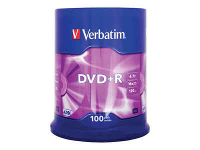 Verbatim DVD-Rohling DVD+R 100er Spindel 16x