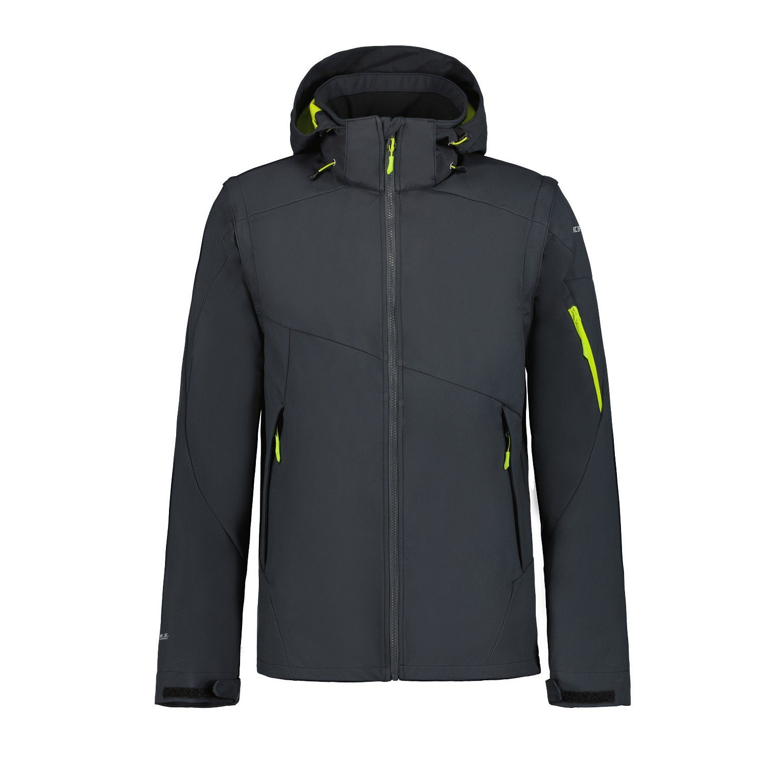 Icepeak Funktionsjacke Icepeak Vellberg Softshelljacke / Weste Herren mit Kapuze
