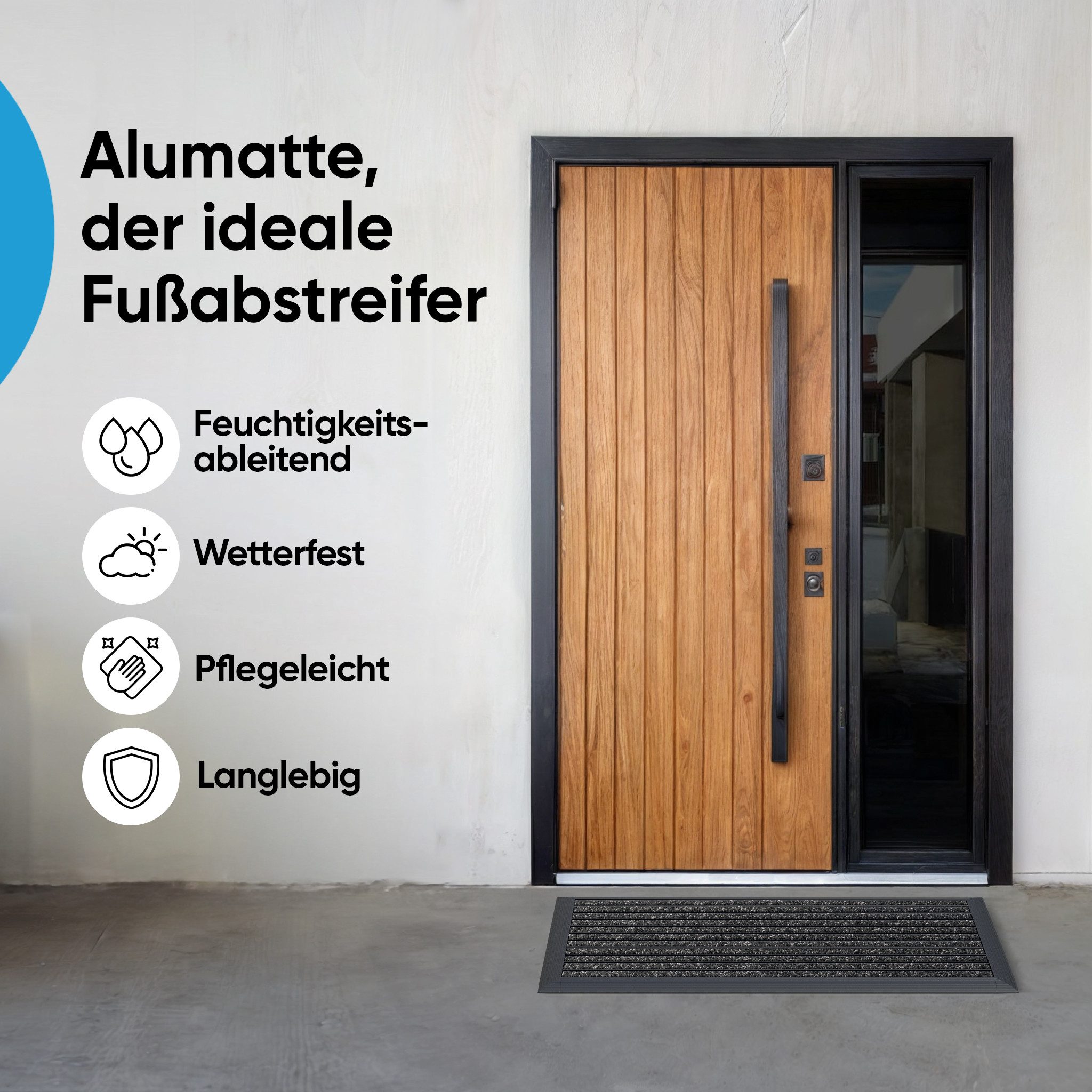 Björn&Schiller Fußmatte Fußmatte außen mit Aluminiumrahmen, Fußmatte Outdoo günstig online kaufen