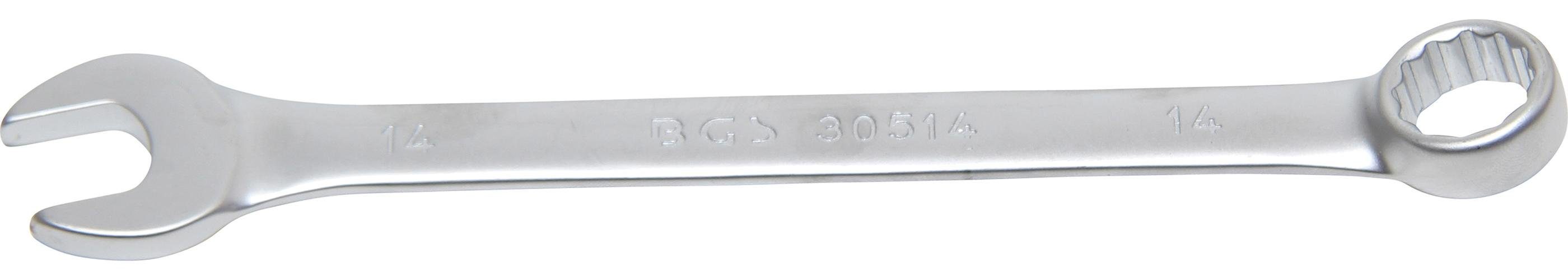 BGS technic Maulschlüssel Maul-Ringschlüssel, SW 14 mm