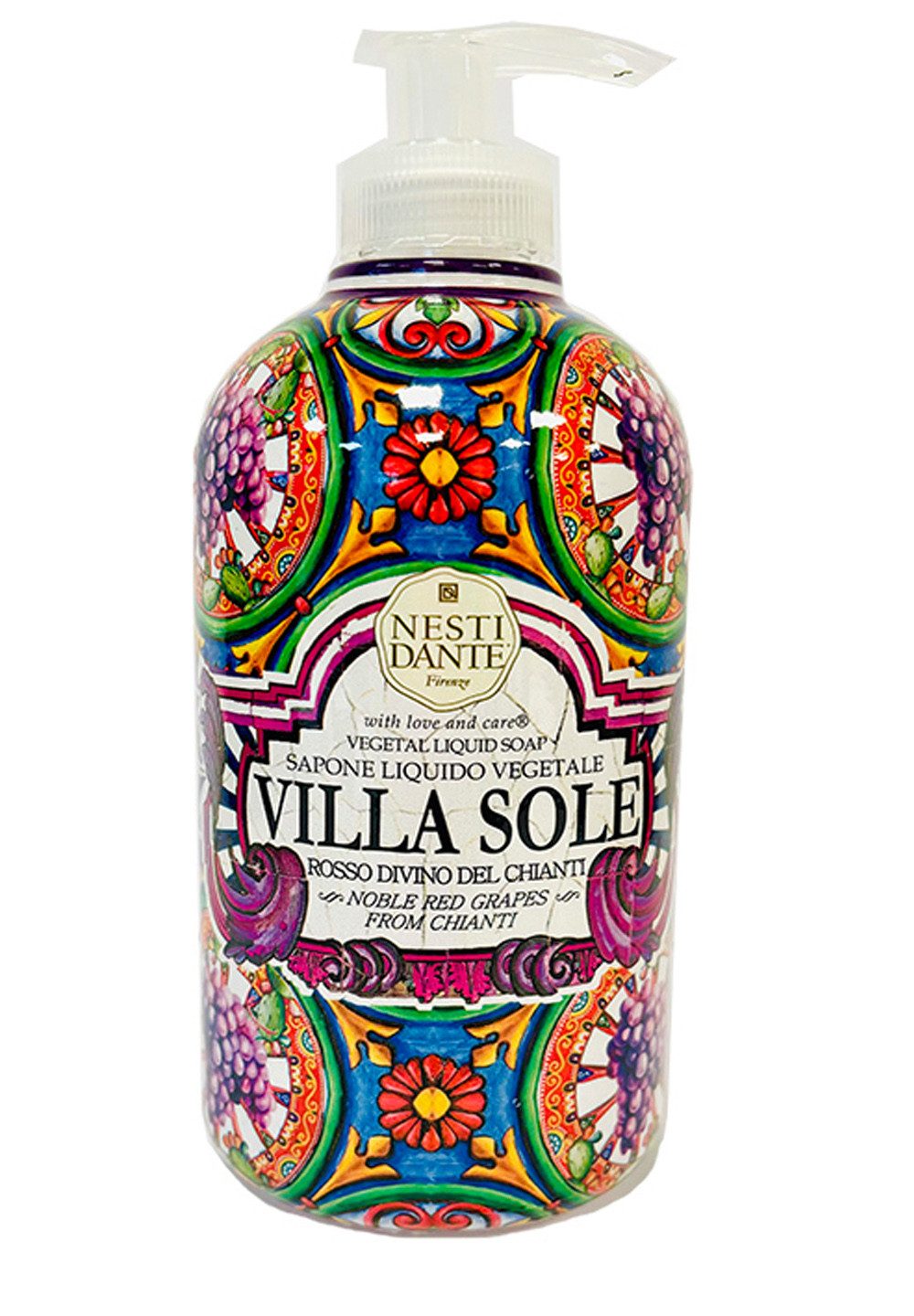 Nesti Dante Flüssigseife, Villa Sole Rosso Divino Liquit Soap 500 ml