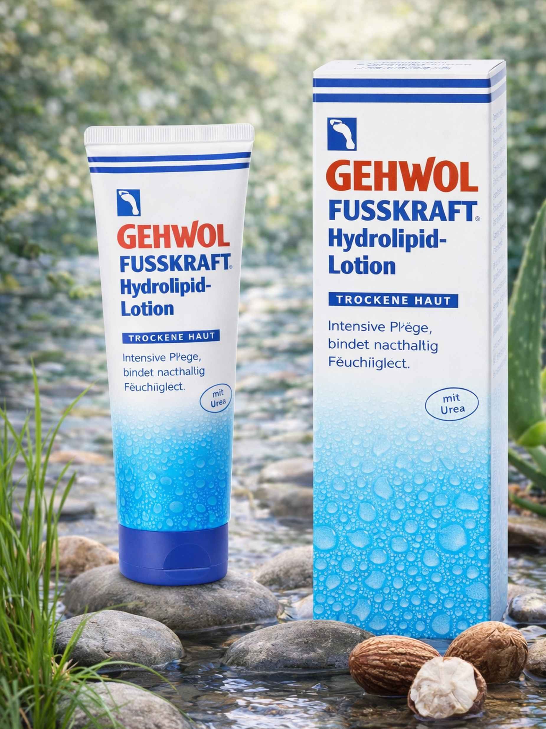 Eduard Gerlach GmbH Fußcreme GEHWOL FUSSKRAFT Hydrolipid-Lotion (125 ml) - für intensive Feuchtigke