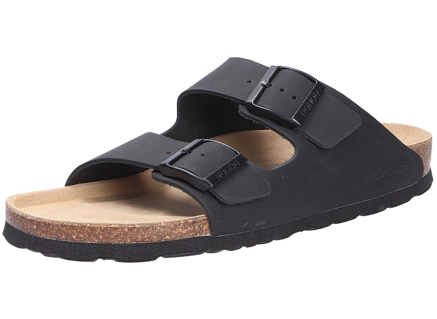 Rohde Rohde Herren Tieffußbett Pantolette schwarz Größe Pantolette