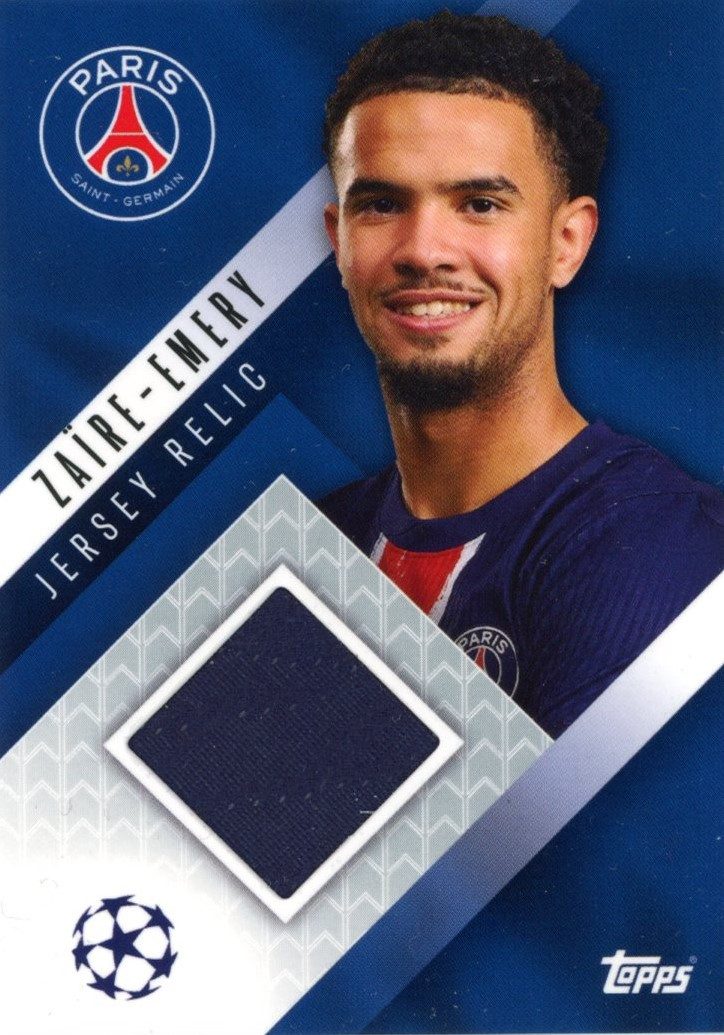 Topps Sammelkarte JR-WZE - Zaire-Emery - Jersey Relic - Champions League Extra 2024-25