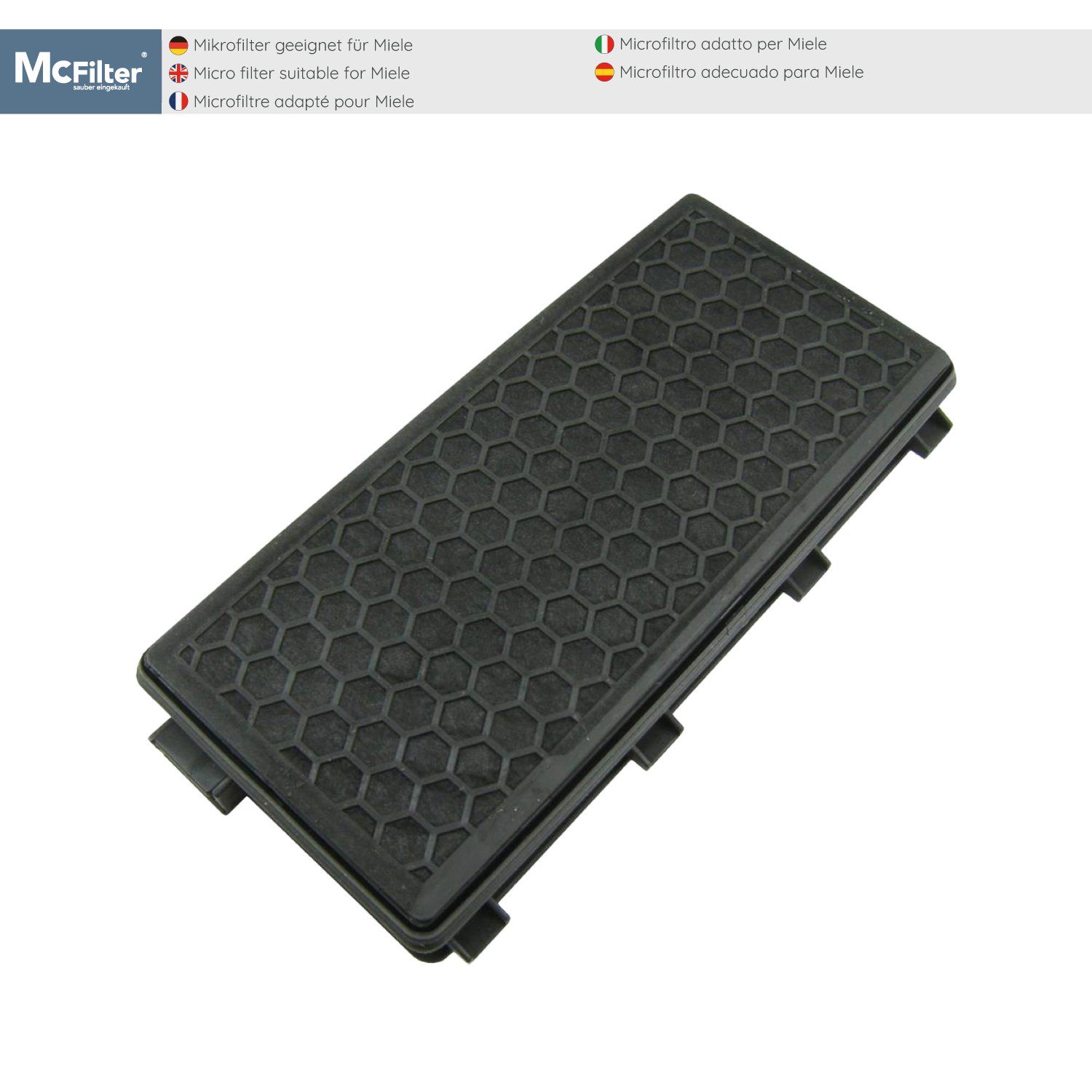 McFilter HEPA-Filter zu für geeignet PowerLine Filter 50 passgenau, S8360, S8, Miele S8340 schwarz, SF-AH Alternative EcoLine