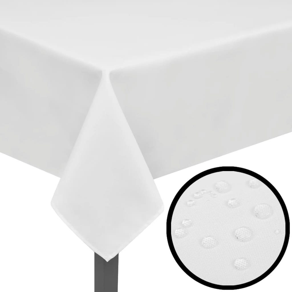 5 130 Weiß Hussen-Set furnicato x 130 cm, Tischdecken
