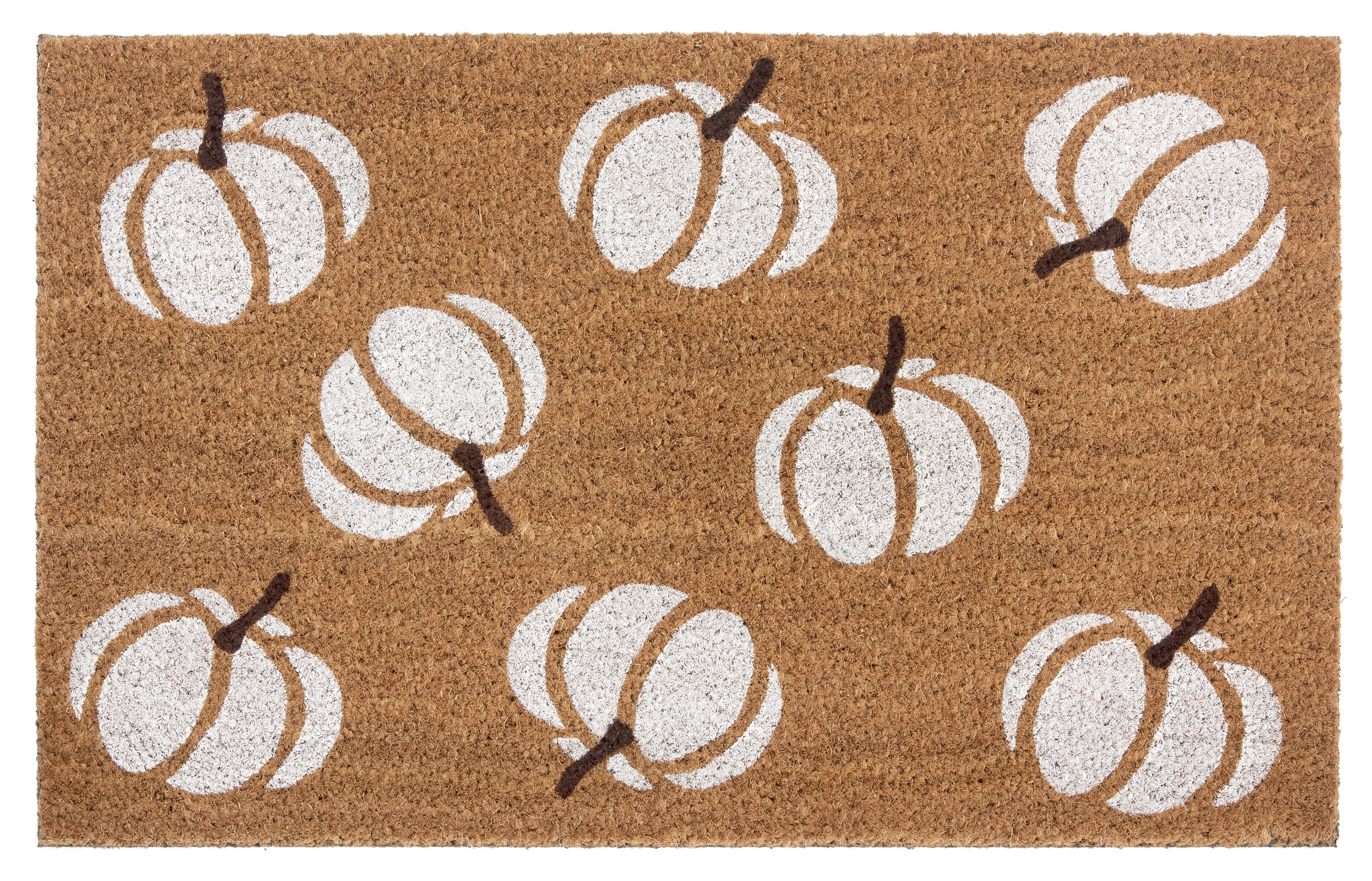 HANSE Home Fußmatte Mix Mats Kokos Pumpkins, Türmatte, rechteckig, Höhe: 15 mm, Kokos, Schmutzfangmatte, Outdoor, Rutschfest, Innen, Kokosmatte, Flur