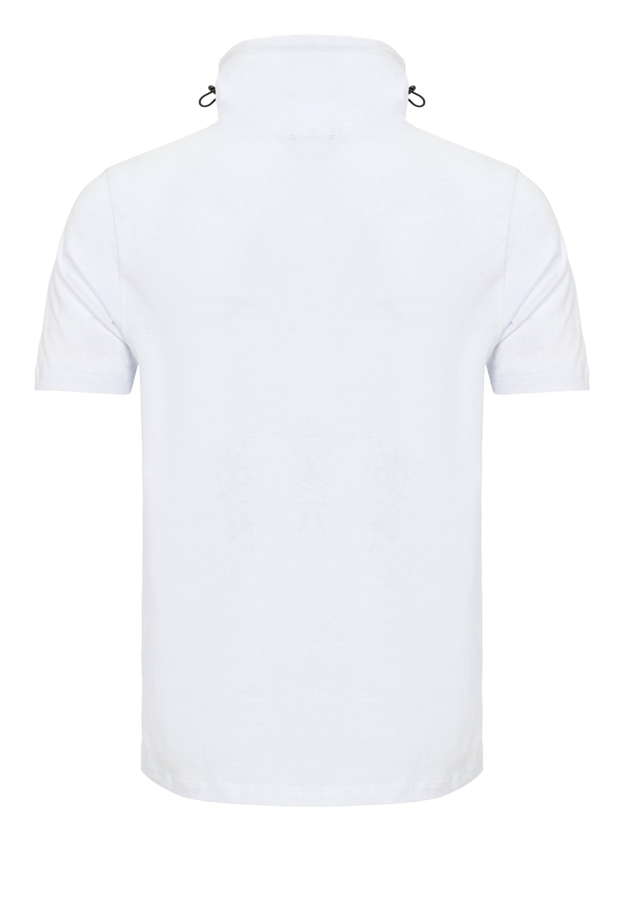 RedBridge T-Shirt mit Stehkragen – Streetwear-Design, 100 % Baumwolle, Slim günstig online kaufen