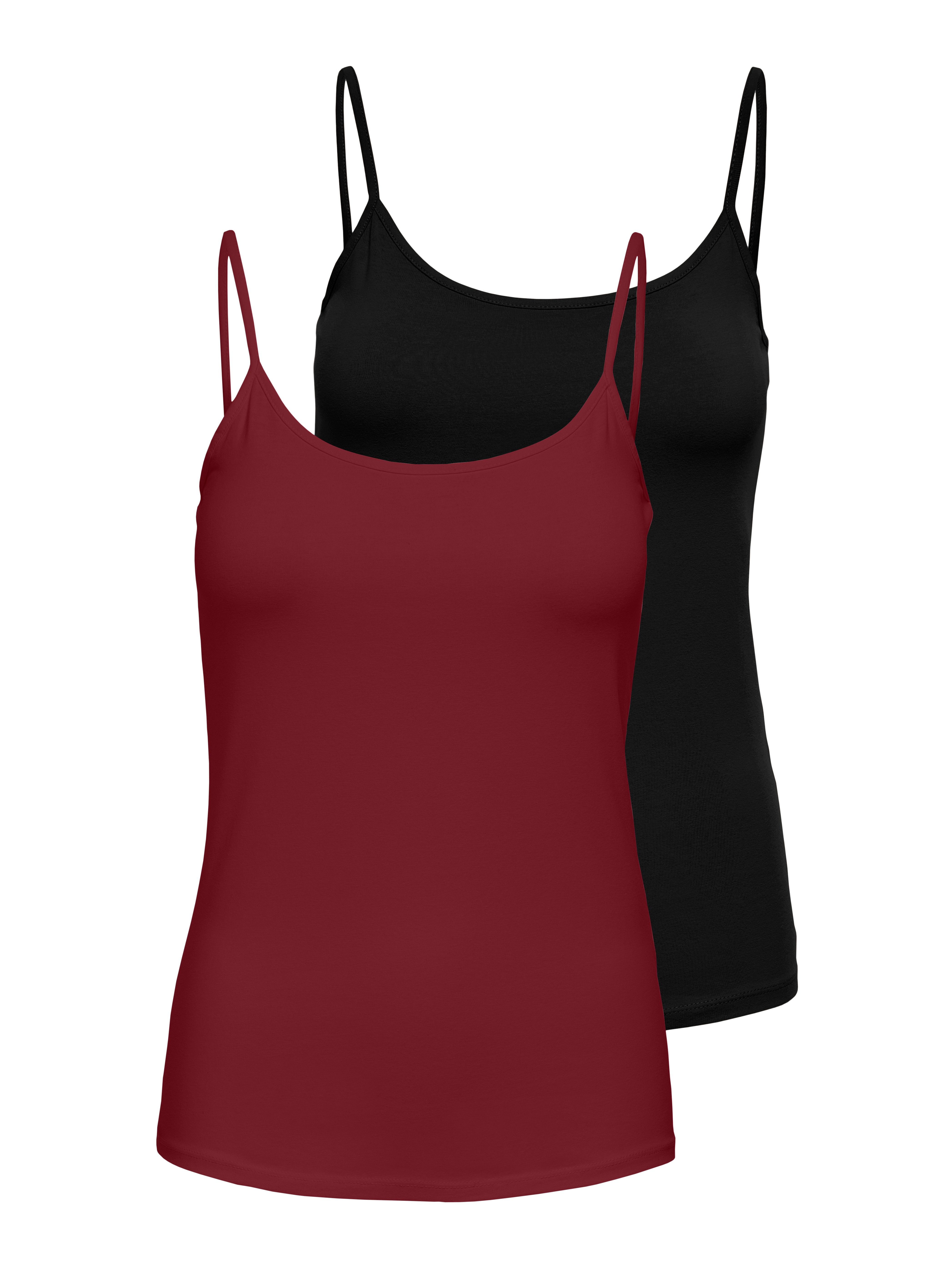 ONLY Spaghettitop ONLLOVE – Spaghettitops im Doppelpack mit elastischem Tra günstig online kaufen