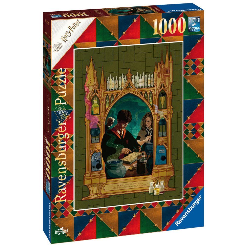 Ravensburger Puzzle 1000 Teile, Halbblutprinz Potter und Puzzleteile der Harry