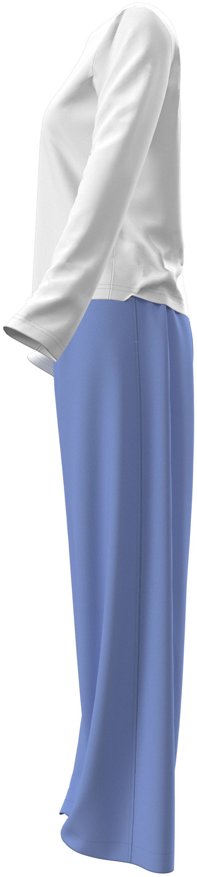 Calvin Klein Underwear Schlafanzug LS PANT SET Normale Passform mit Rundhalsausschnitt