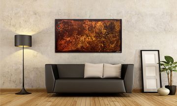 WandbilderXXL Gemälde Earth Crinkles 140 x 70 cm, Abstraktes Gemälde, handgemaltes Unikat