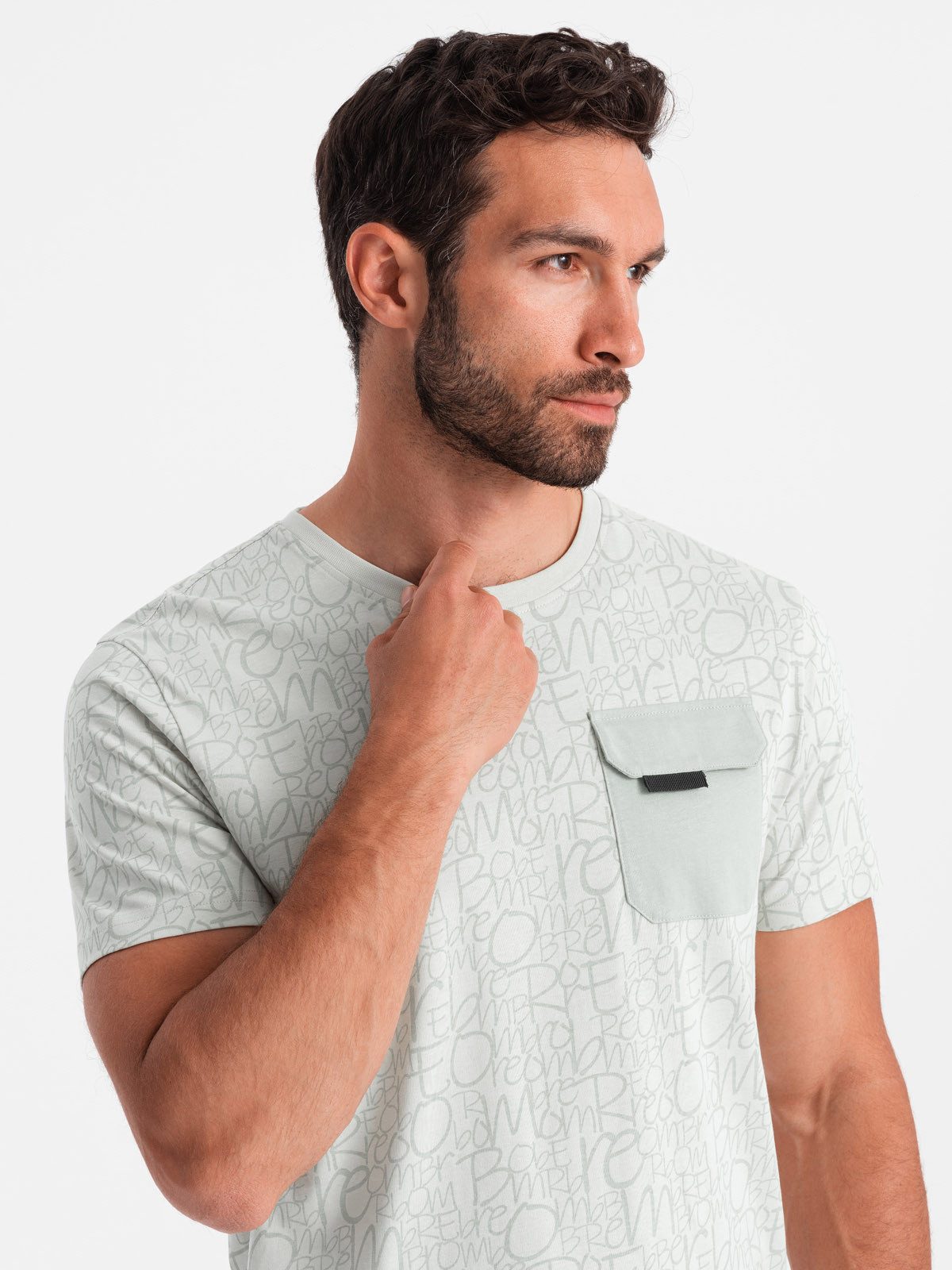 OMBRE Print-Shirt Baumwoll-T-Shirt für Herren mit günstig online kaufen