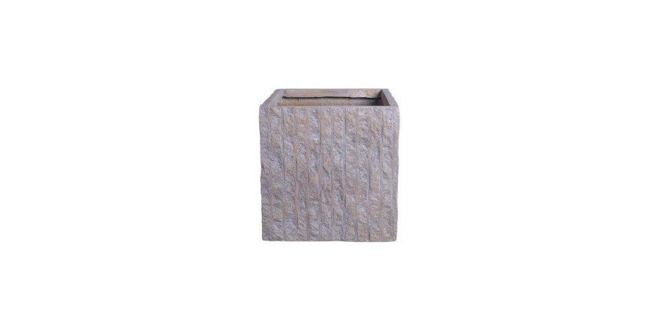 Pflanzkübel TrendLine Pflanztopf 32 x 32 x 32 cm grau braun