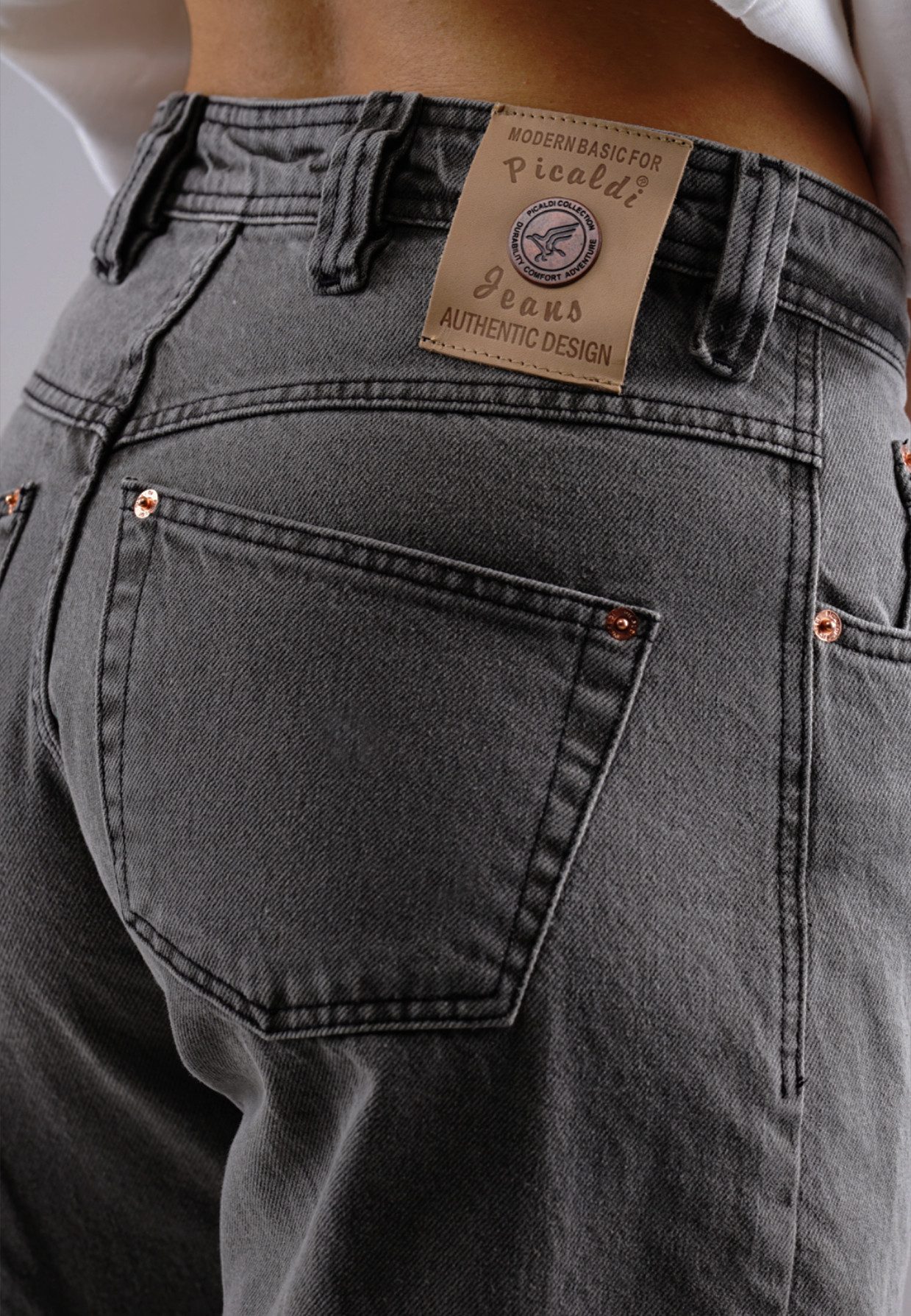 PICALDI Jeans Relax-fit-Jeans Zicco 475 Steel Damen (1-tlg) Baggy Jeans