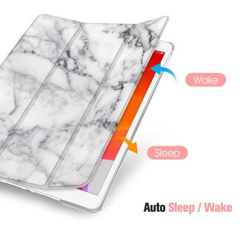Fintie Tablet-Hülle Hülle für iPad 10.2 Zoll (9./8./7. Generation, Modell 2021/2020/2019) 10.2 Zoll, Ultradünn Cover mit transparenter Rückseite Abdeckung Auto Schlaf/Wach