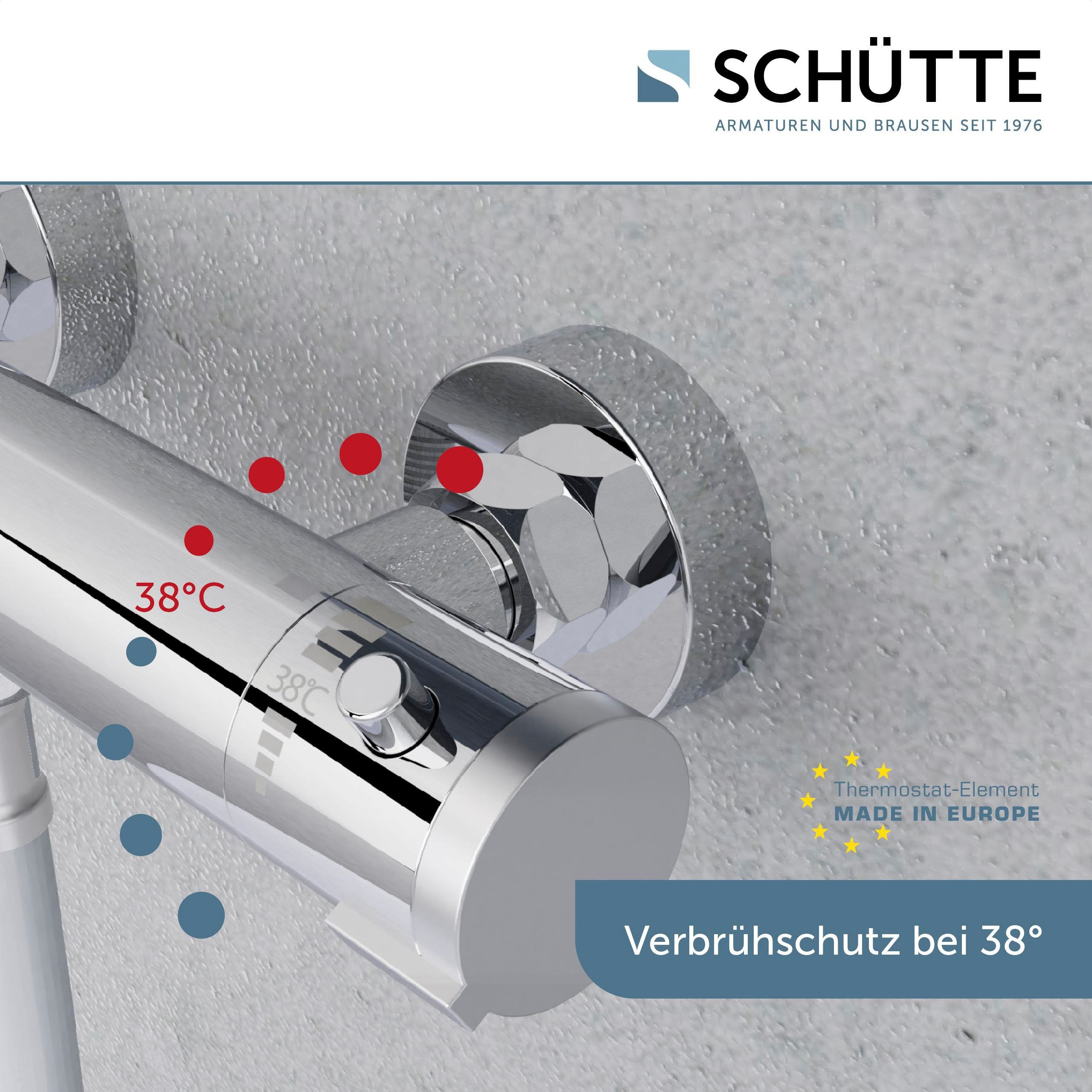 Schütte Duscharmatur London mit Thermostat, Mischbatterie Dusche, Duschthermostat – Bild 5 von 5