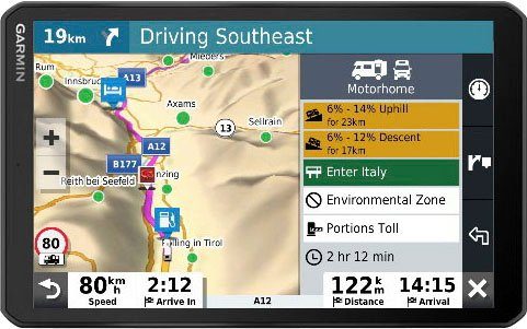 Garmin (inklusive Kartenupdates) lebenslanger Camper Navigationsgerät 890