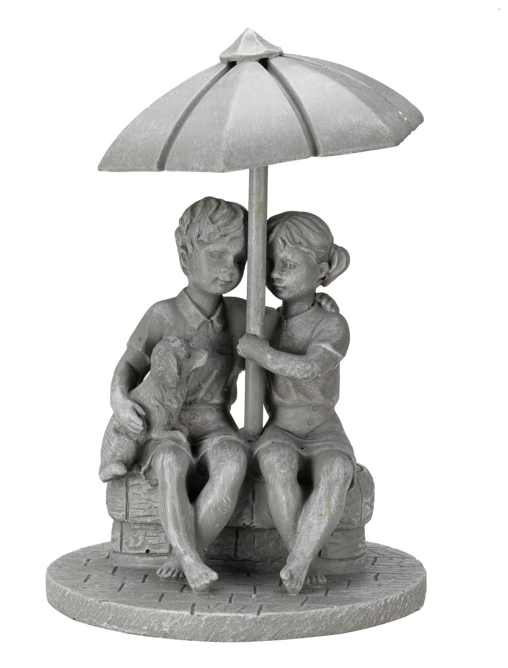 Smart Garden Wasserspiel Solar-Wasserbrunnen Vogeltränke Kinderpaar Regenschirm 84 cm Garten, (1 tlg)