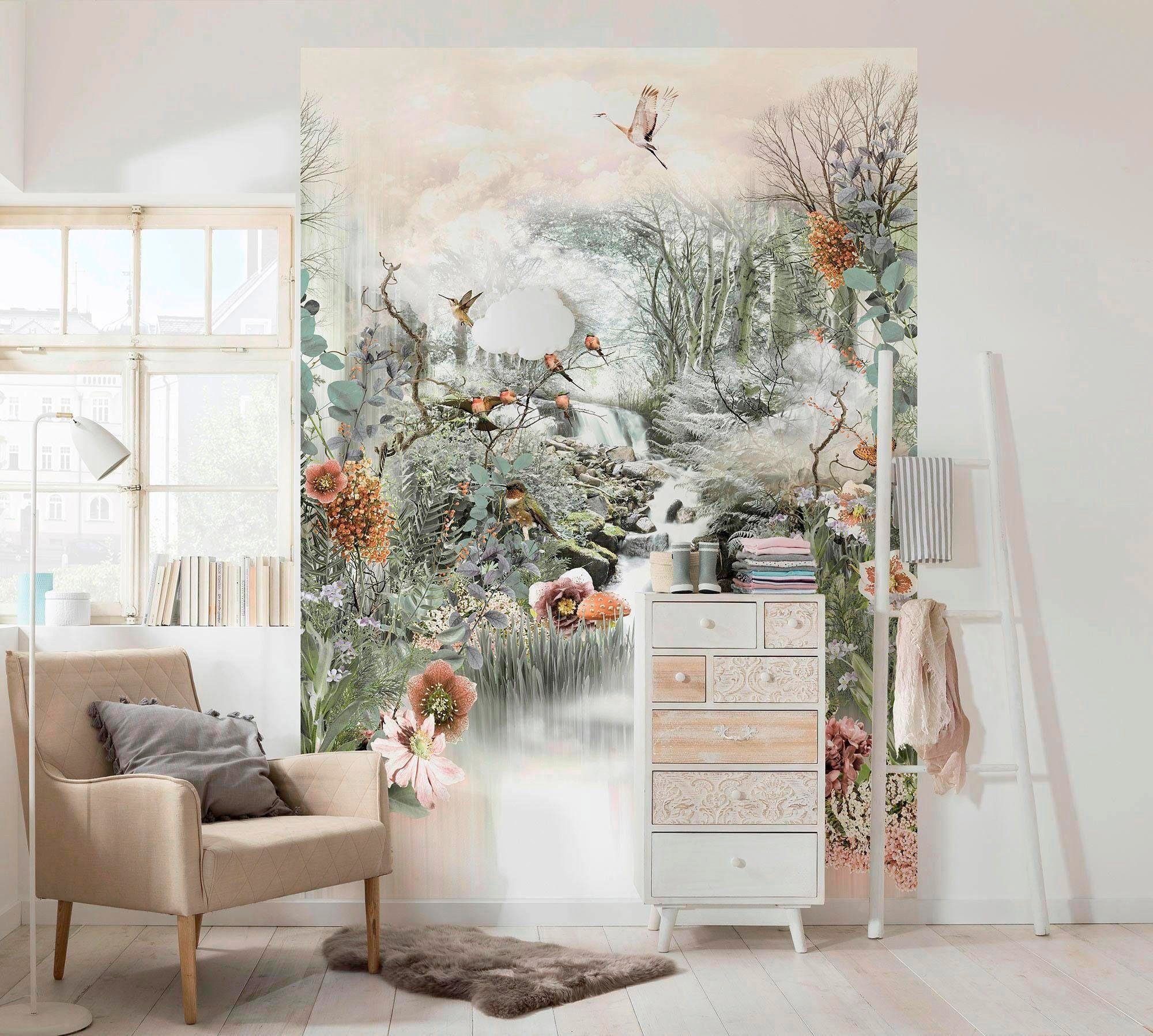 Komar Fototapete Fable - Größe 184 x 254 cm, glatt, bedruckt, Wohnzimmer, Schlafzimmer