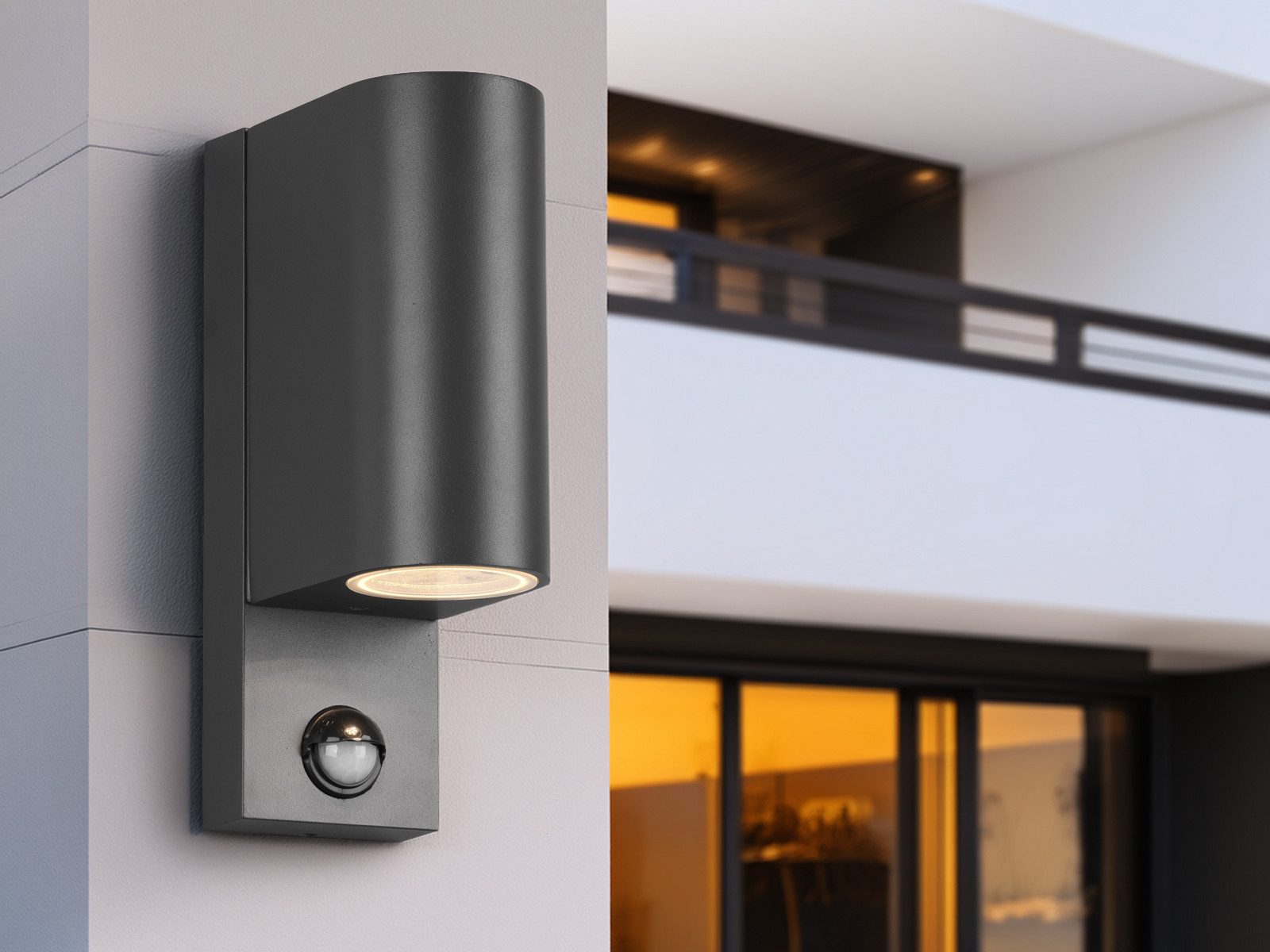 TRIO Leuchten LED Außen-Wandleuchte, Bewegungsmelder, LED wechselbar, warmw günstig online kaufen