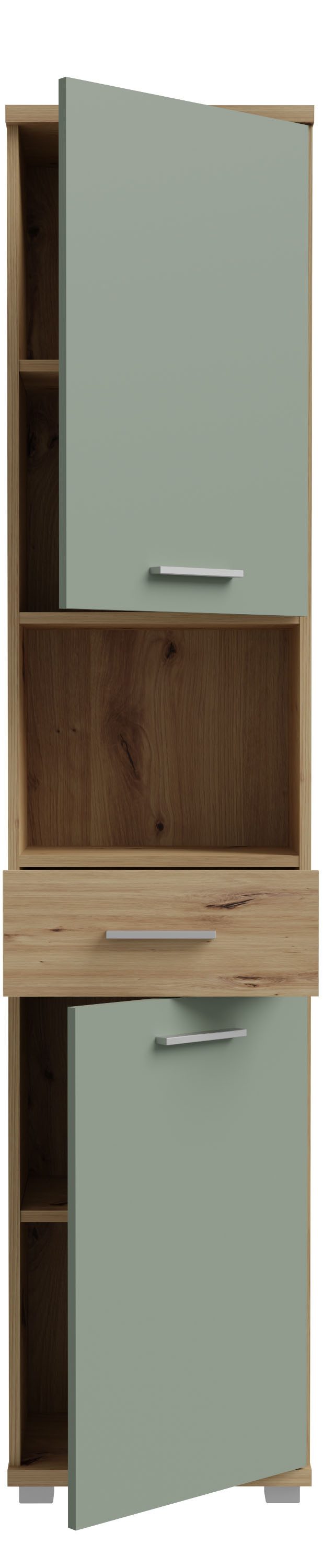 FORTE Hochschrank Champ Hochschrank, Stauraum, 2 Türen, Schubkasten günstig online kaufen